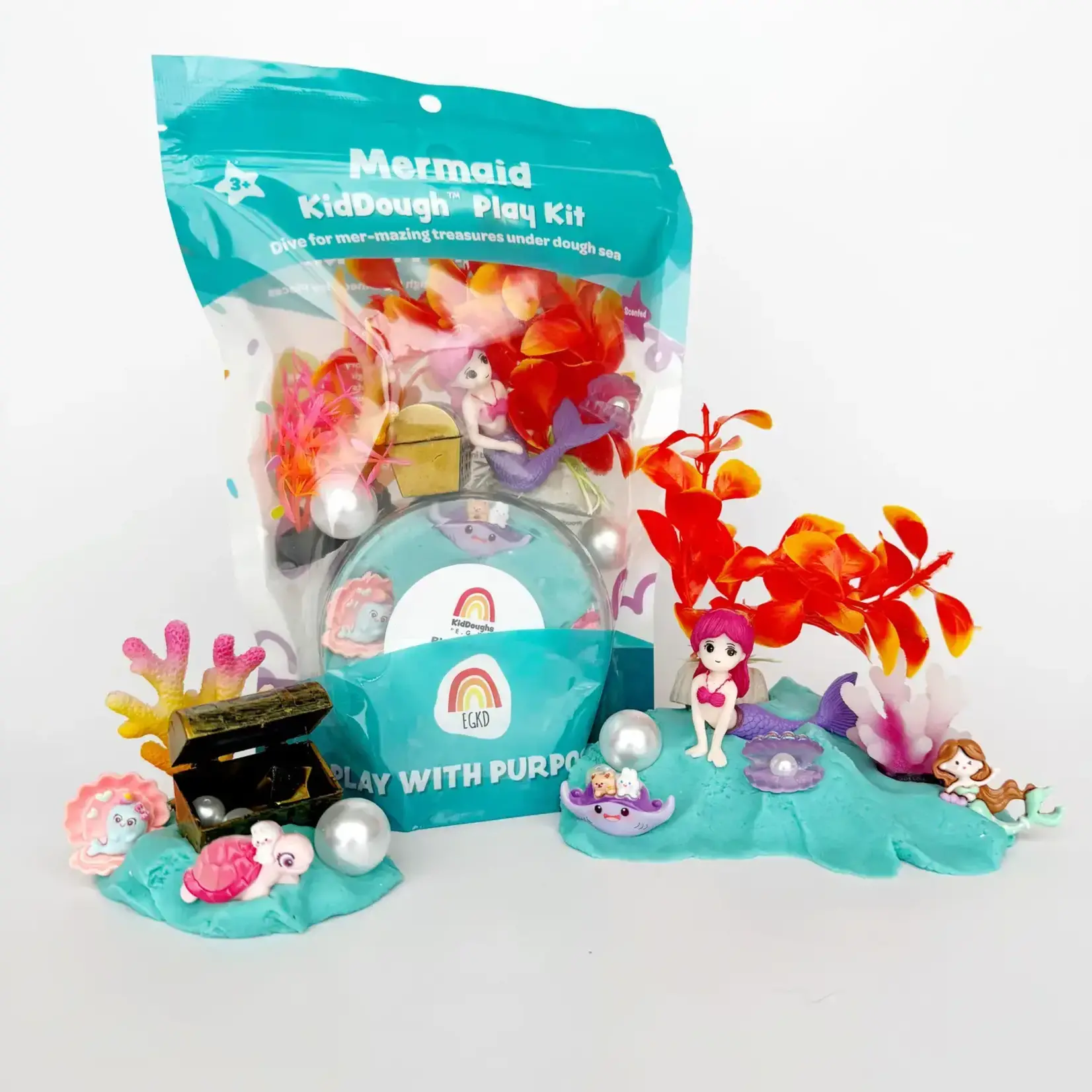 Earth Grown KidDoughs Mermaid KidDough Play Kit
