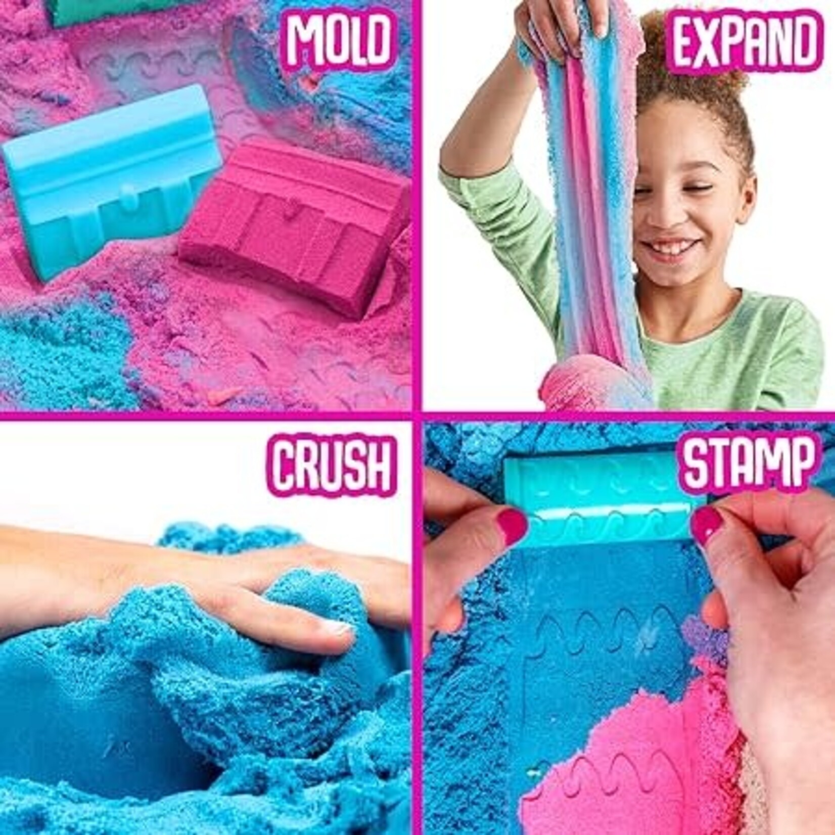 US Toy Slimygloop Sand Bucket Cotton Candy Scent