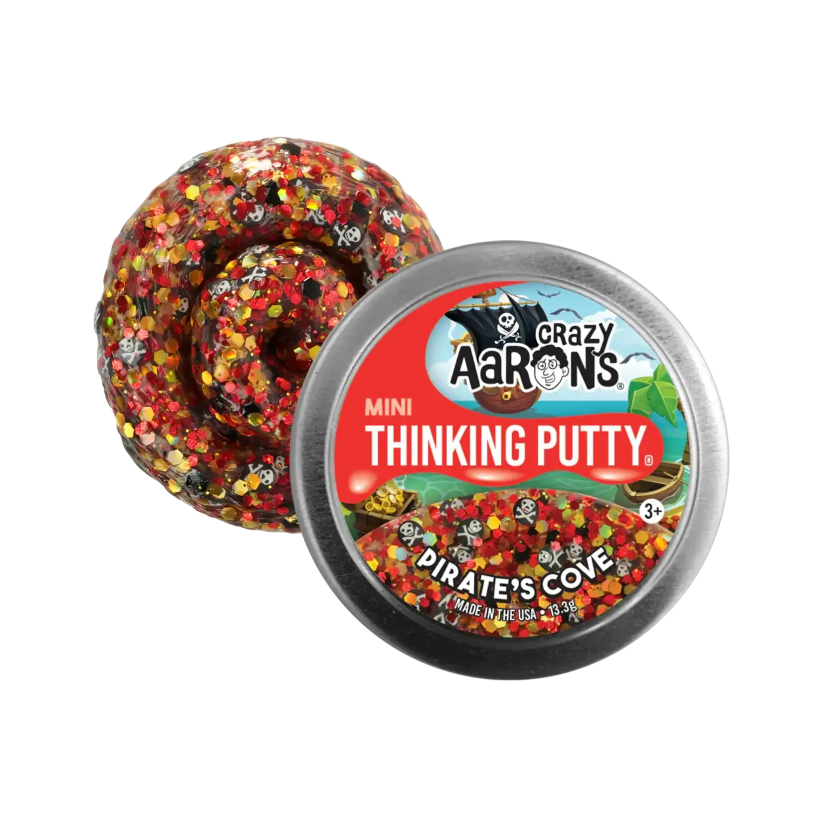 Crazy Aaron's Thinking Putty 2" Mini Putty Tin Pirate's Cove