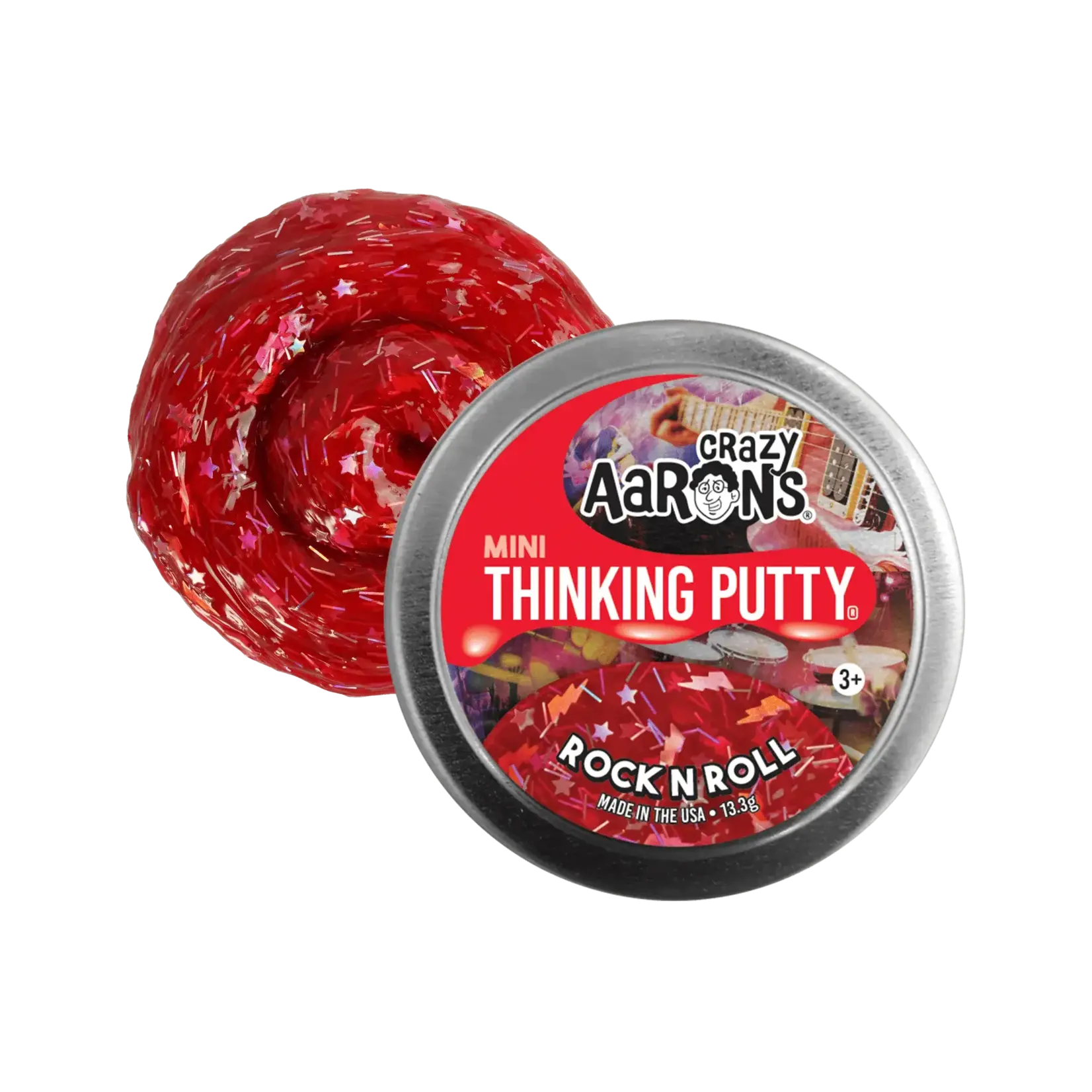 Crazy Aaron's Thinking Putty 2" Mini Putty Tin Rock n Roll