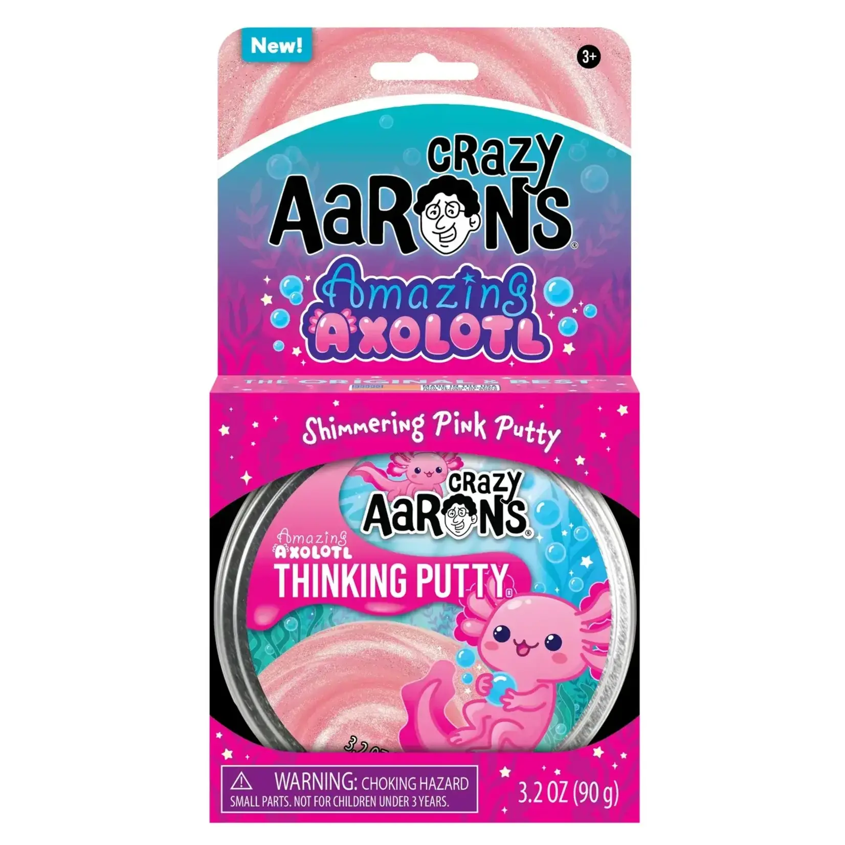 Crazy Aaron's Thinking Putty Amazing Axolotl Thinking Putty Tin