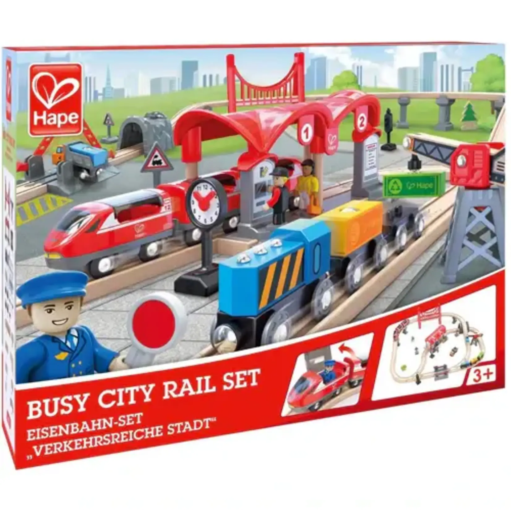Hape Busy City Rail Set