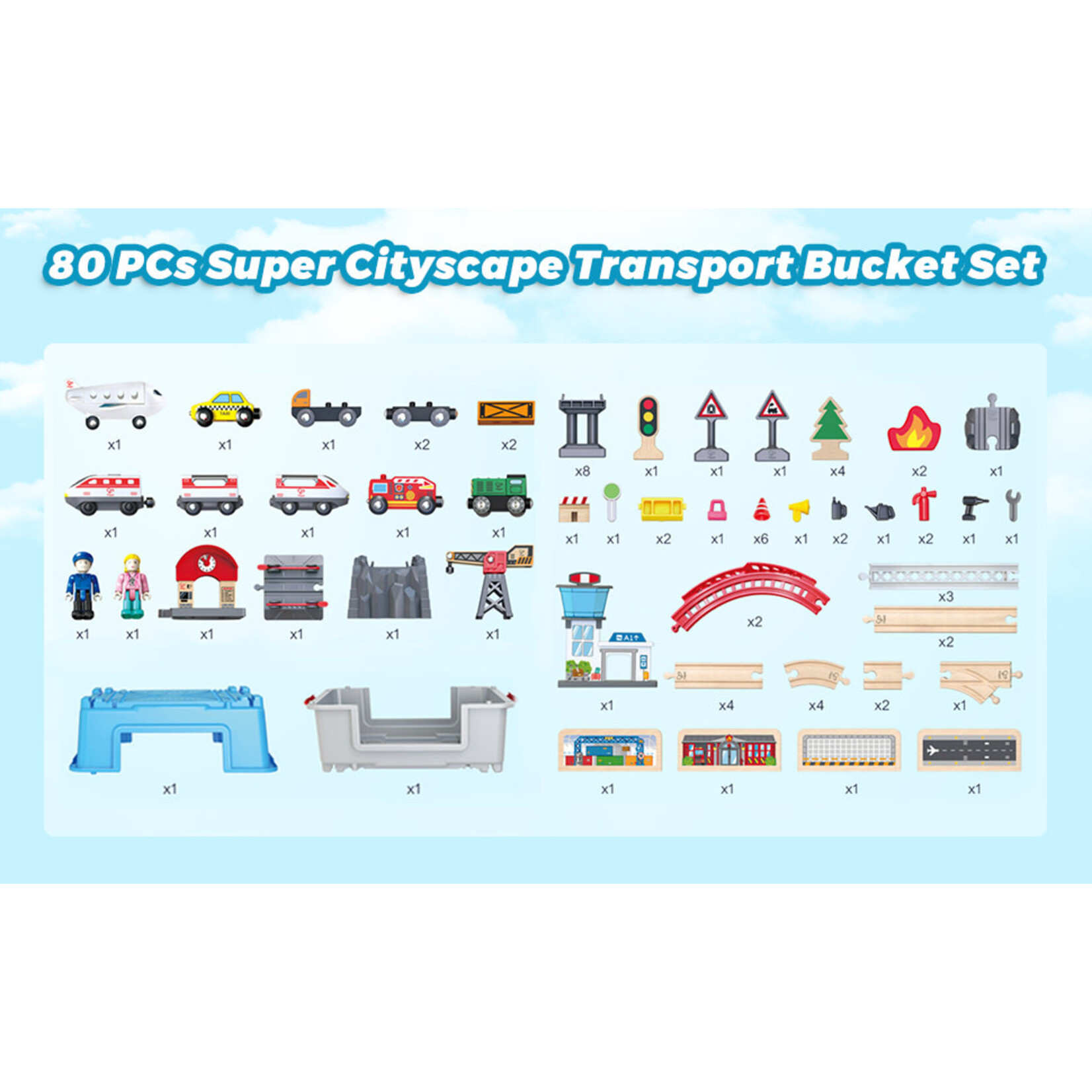Hape Super Cityscape Transport Bucket