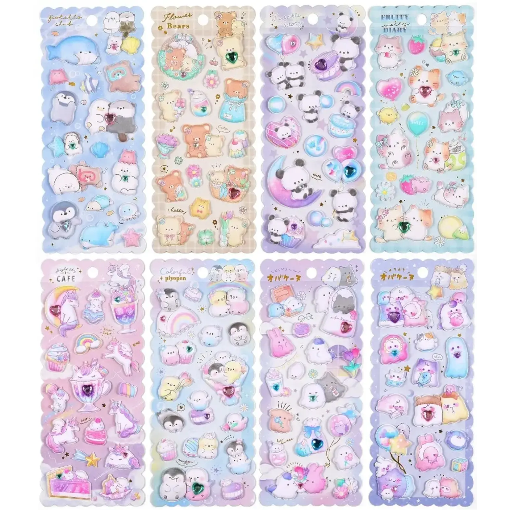 Super Puffy Kawaii Stickers