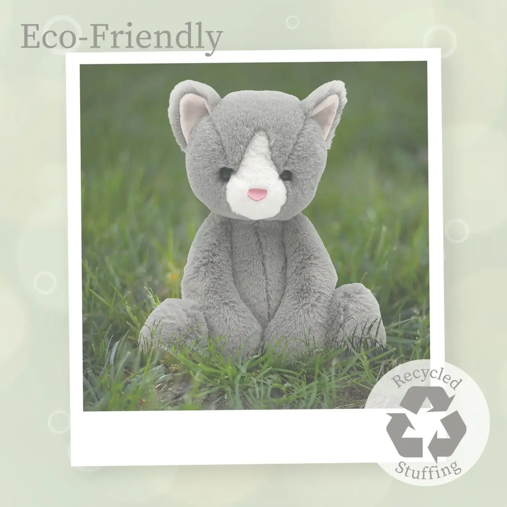 Beverly Hills Teddy Bear Company World's Softest Plush Gray Kitten