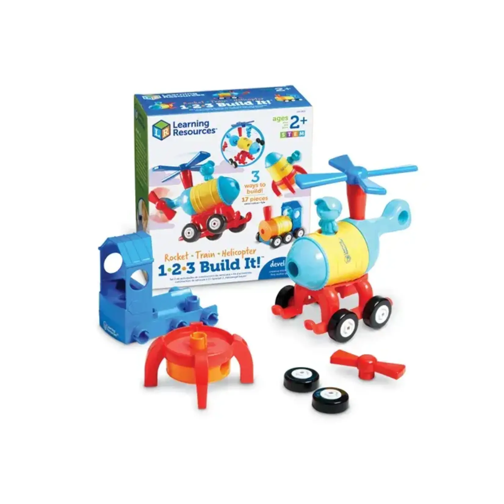 Learning Resources 1 2 3 Build It! Train Rocket Helicopter