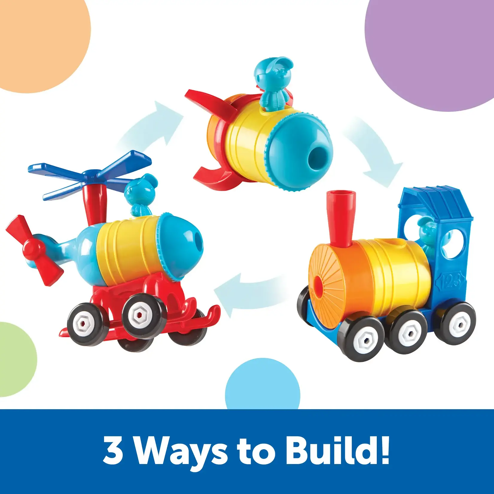 Learning Resources 1 2 3 Build It! Train Rocket Helicopter