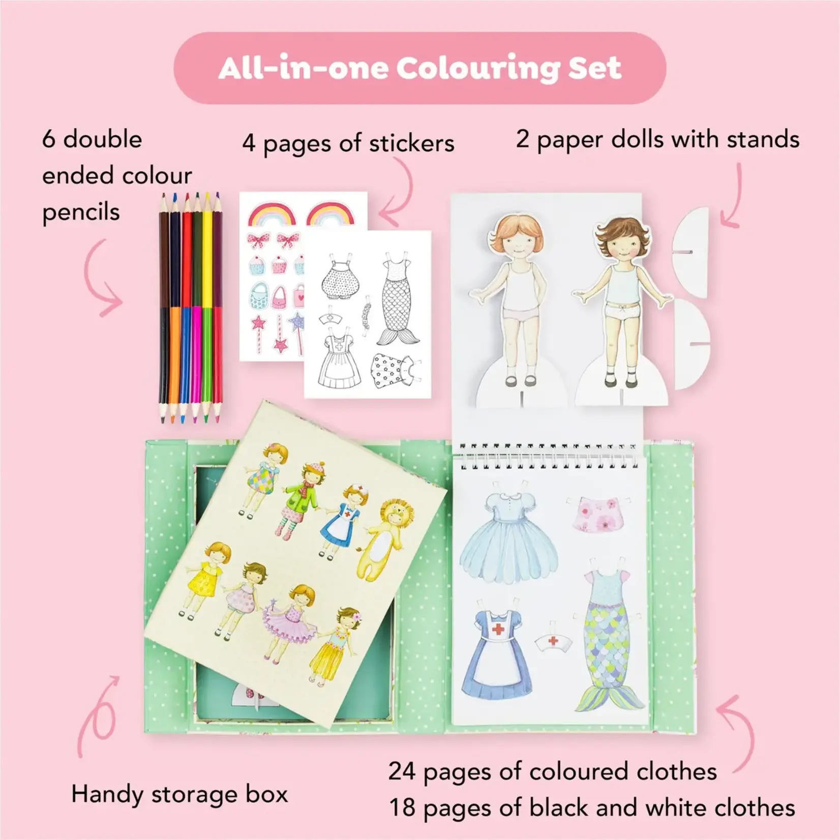 Tiger Tribe Vintage Paper Dolls Kit