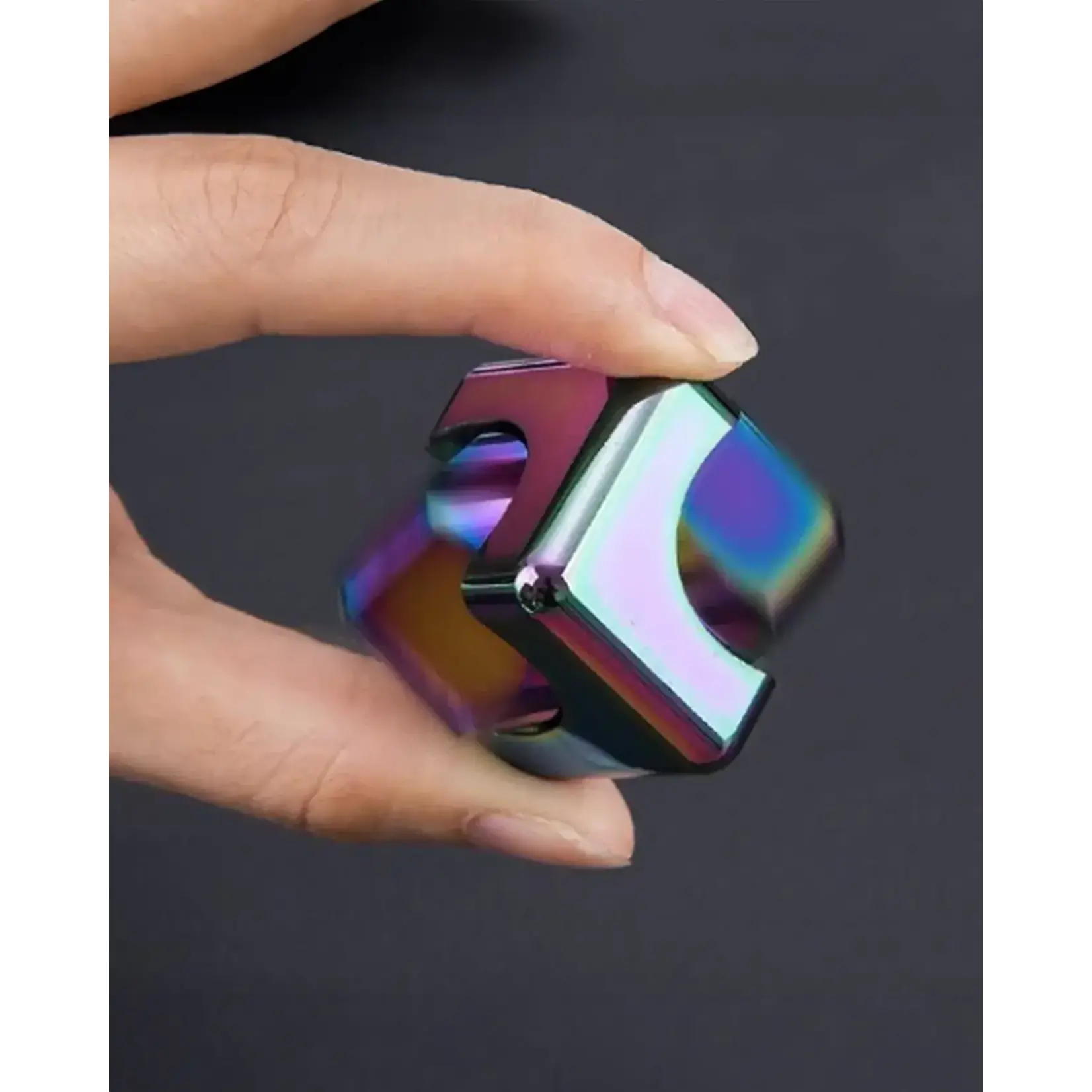 Watchitude Spin Cube Metal Spinner Fidget
