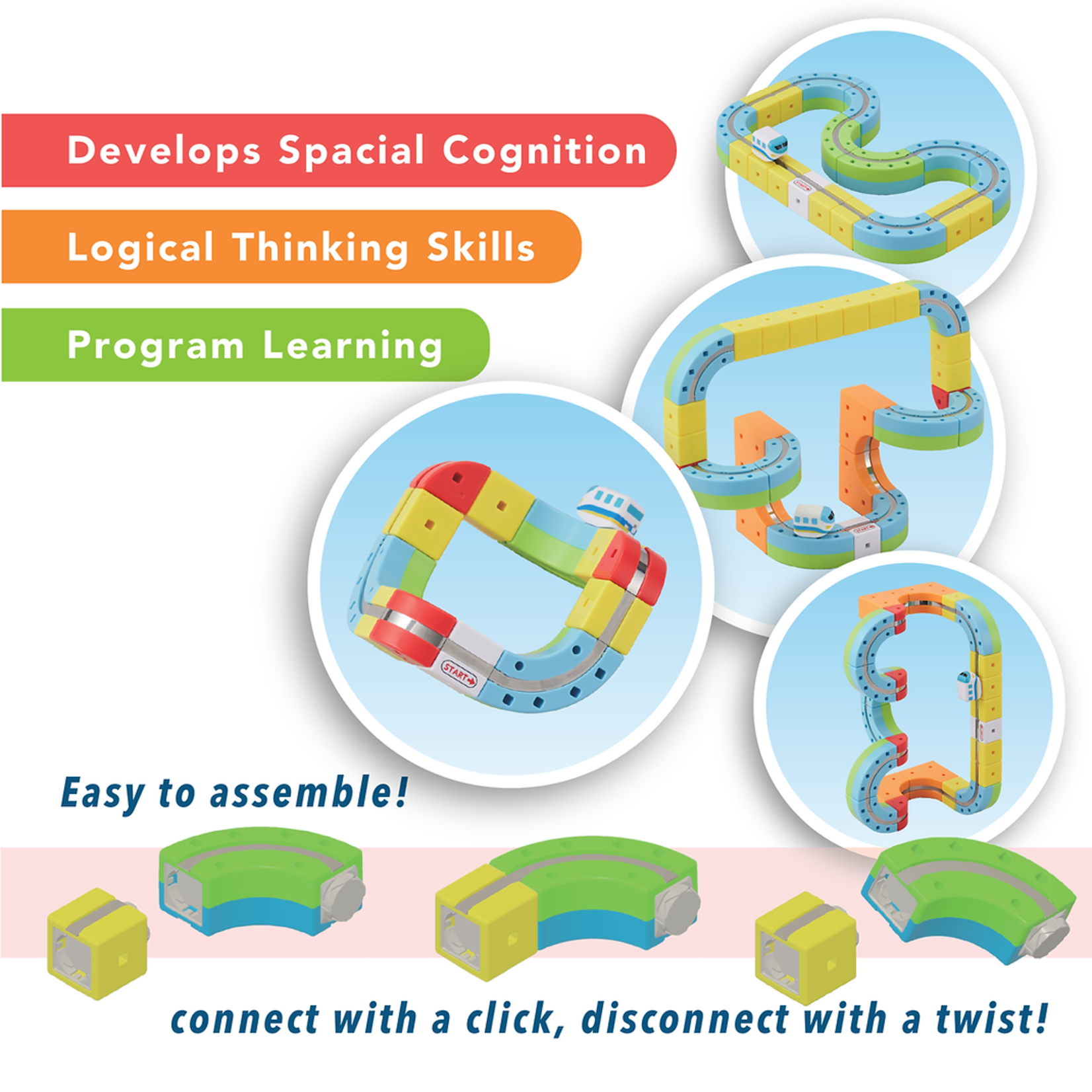 Rail Cube Rail Cube Magnetic Starter Set 32 Pieces