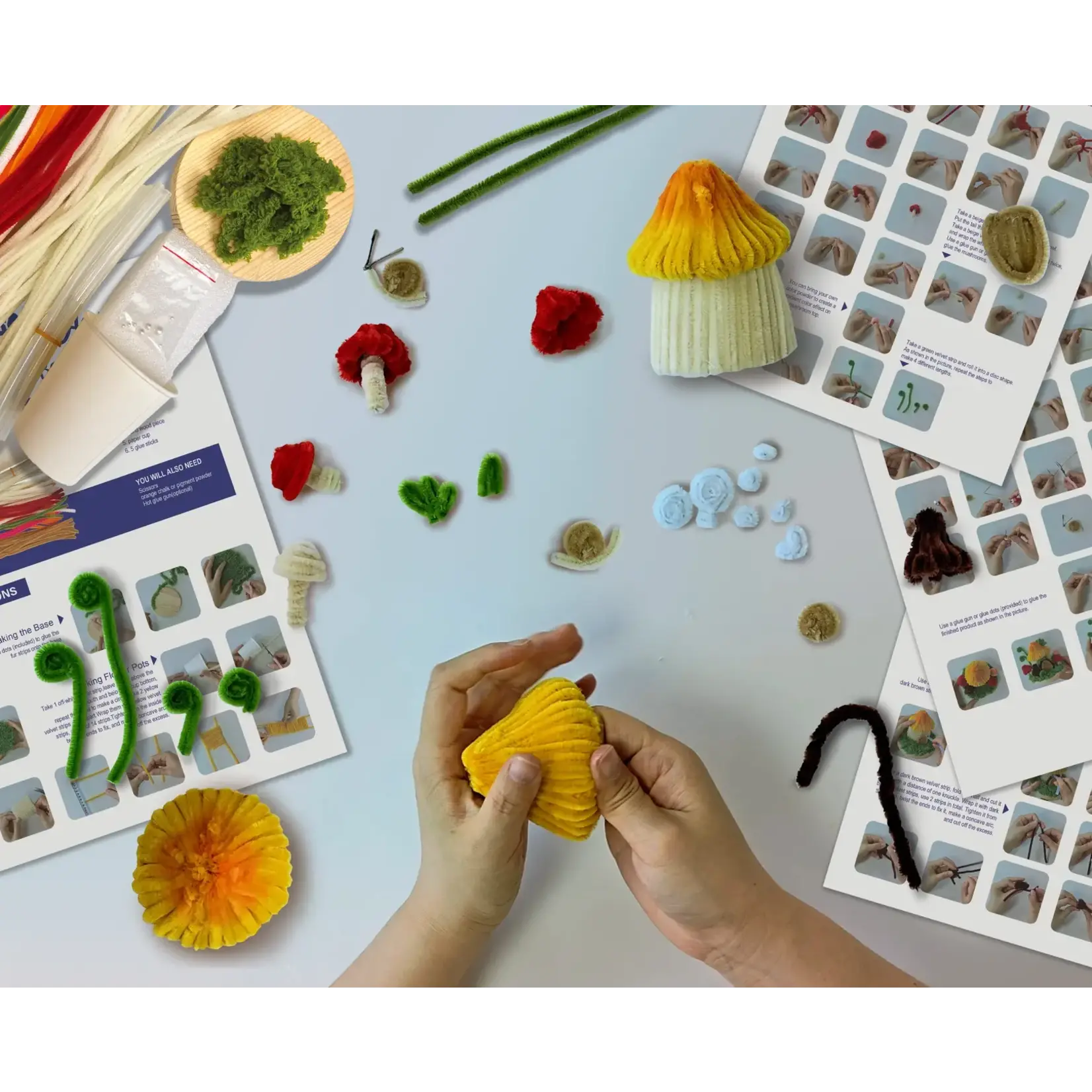 DIY Chenille Kit – Mushroom House