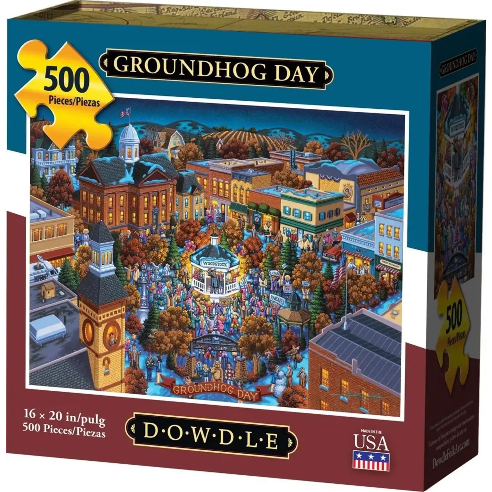 Woodstock Groundhog Day 500pc Puzzle
