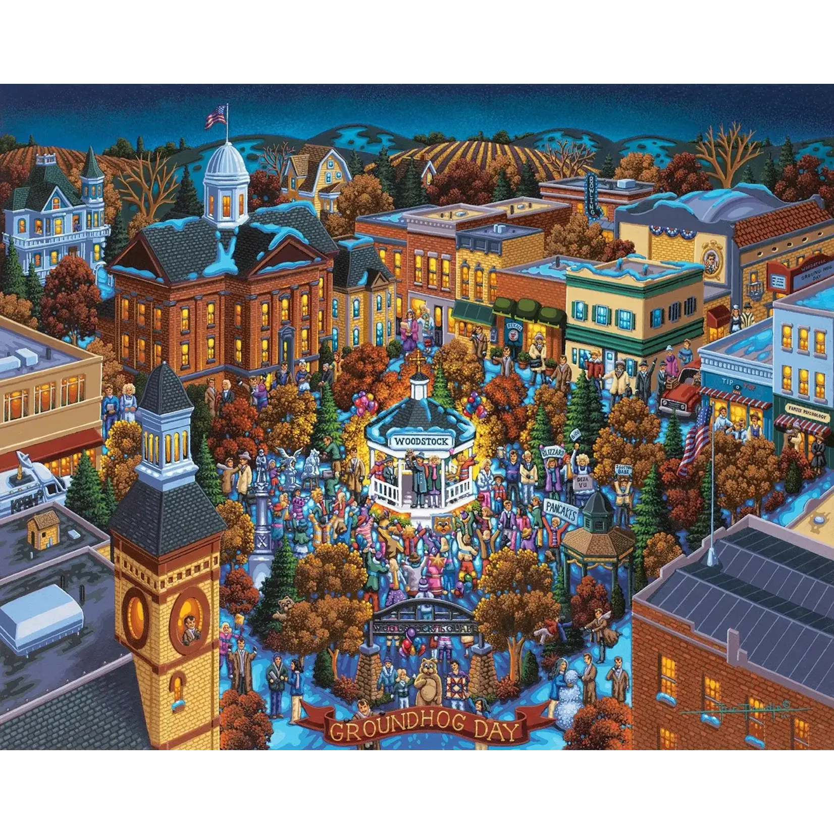 Woodstock Groundhog Day 500pc Puzzle