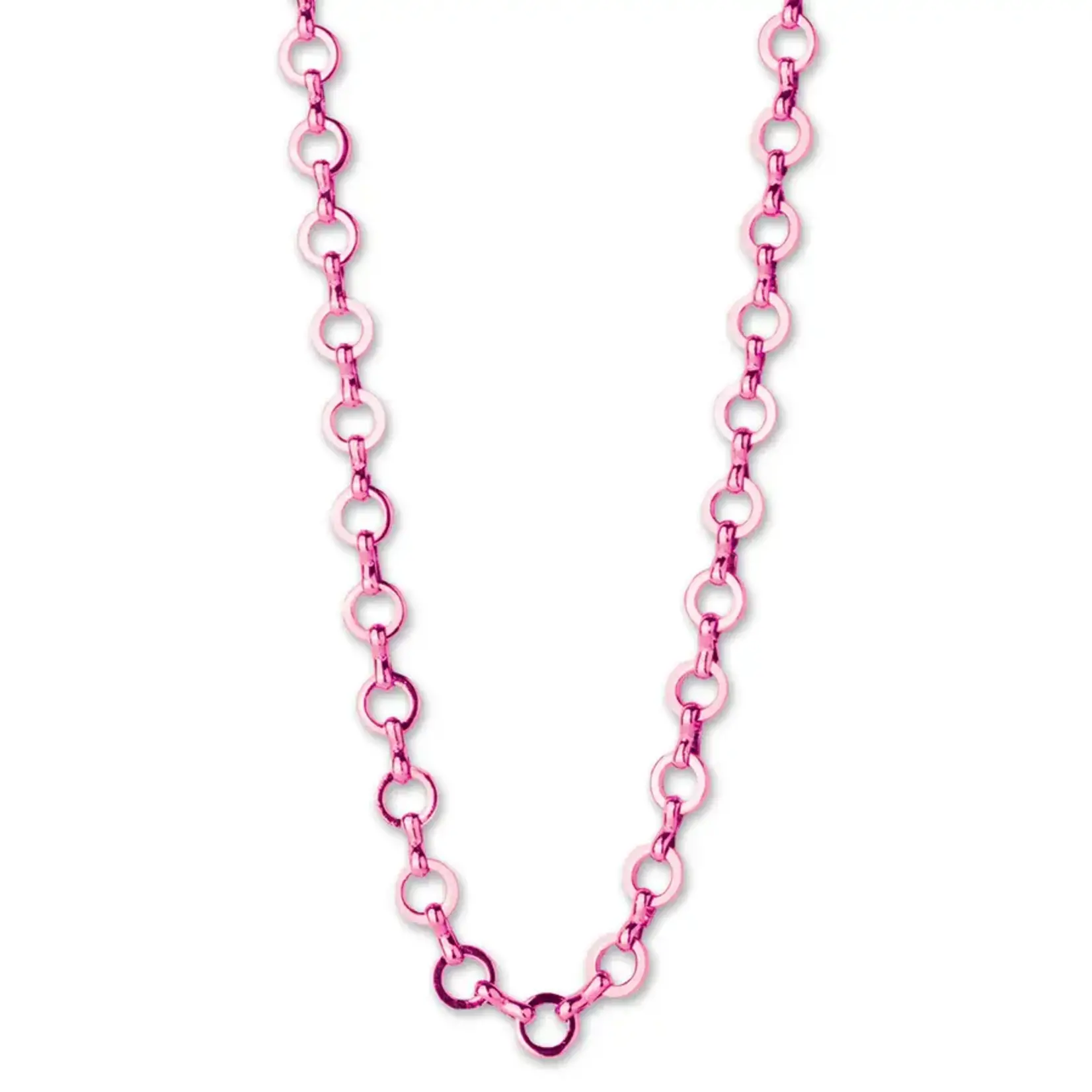 CHARM IT! CHARM IT! Pink Chain Necklace