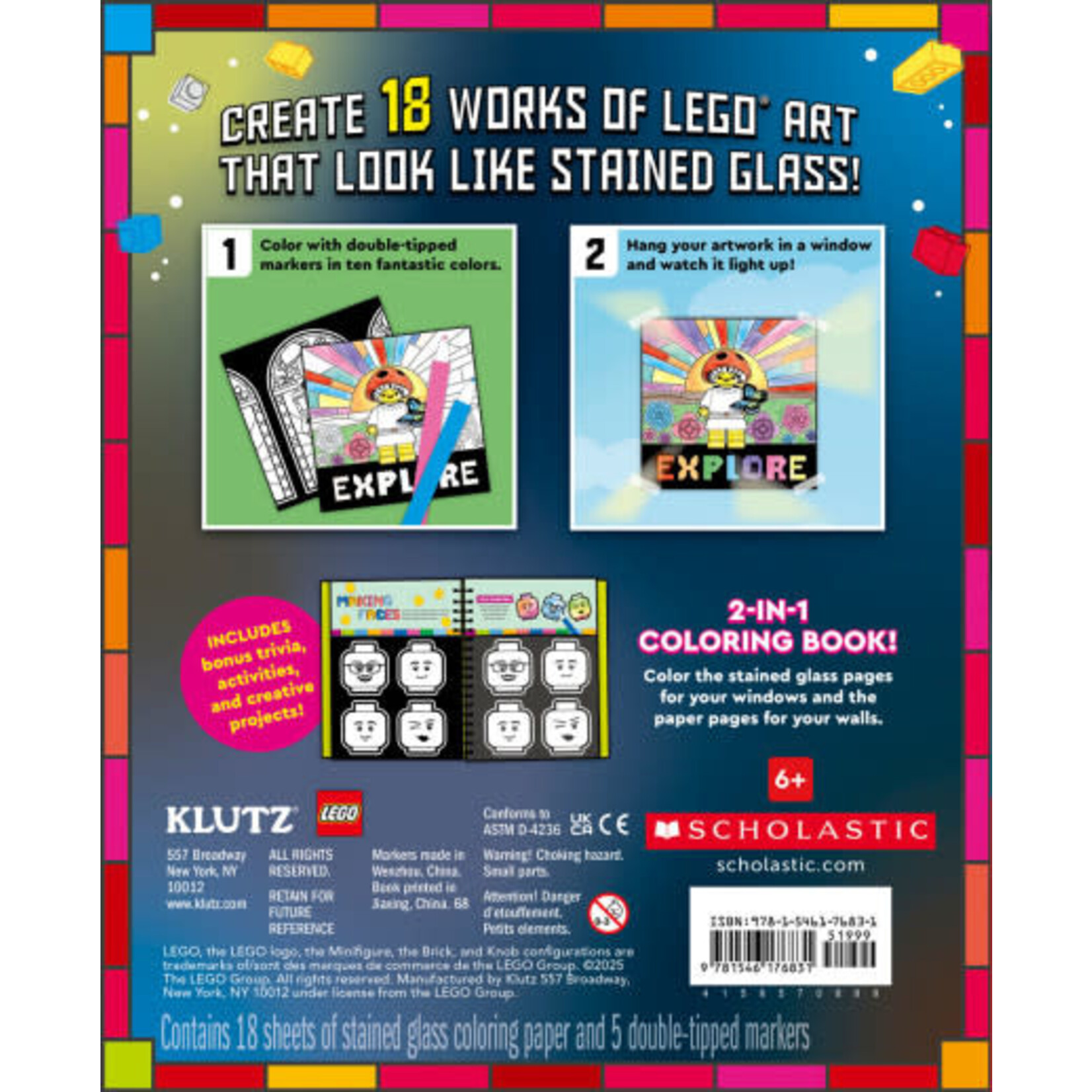 Klutz LEGO Stained Glass Art