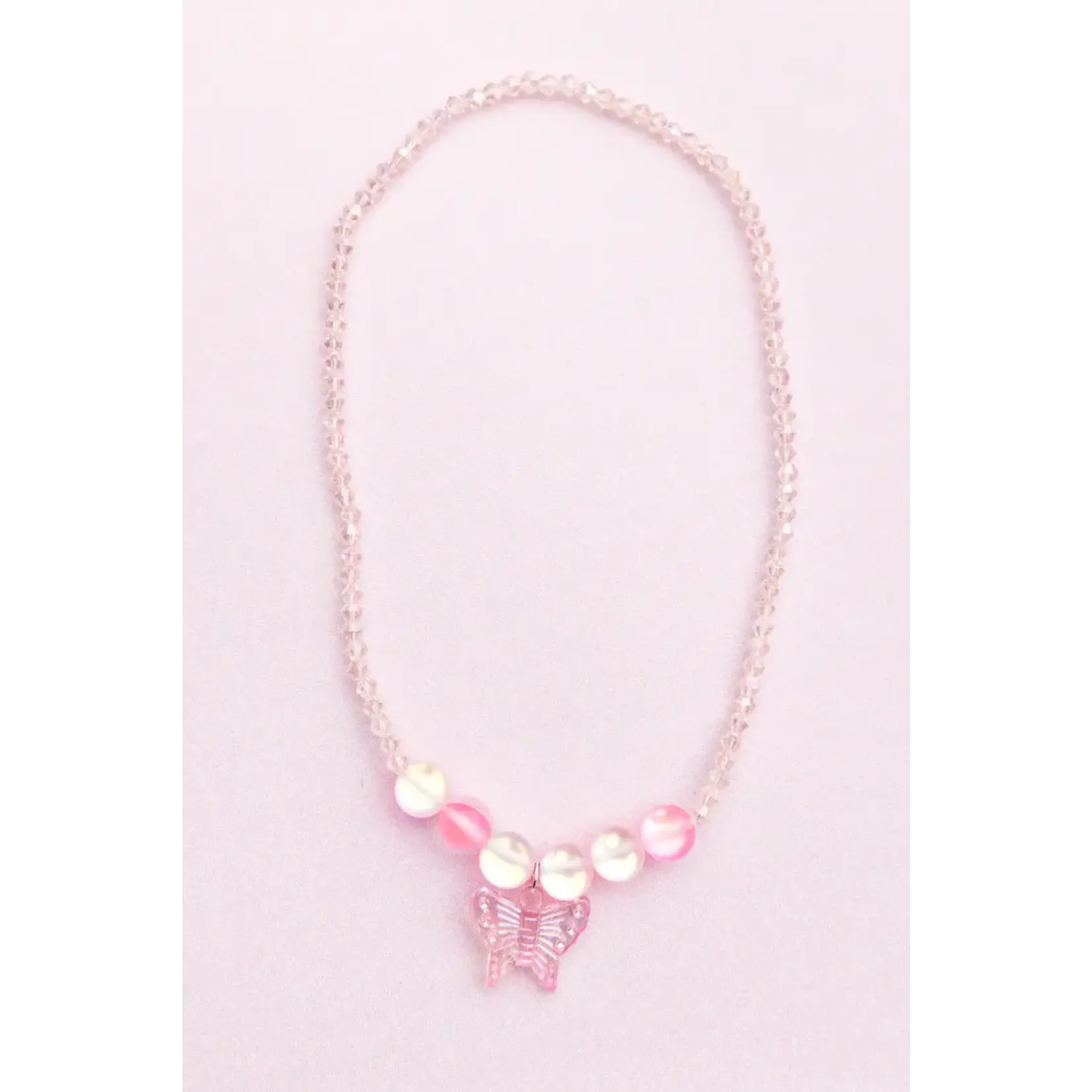 Great Pretenders Boutique Holo Pink Crystal Necklace