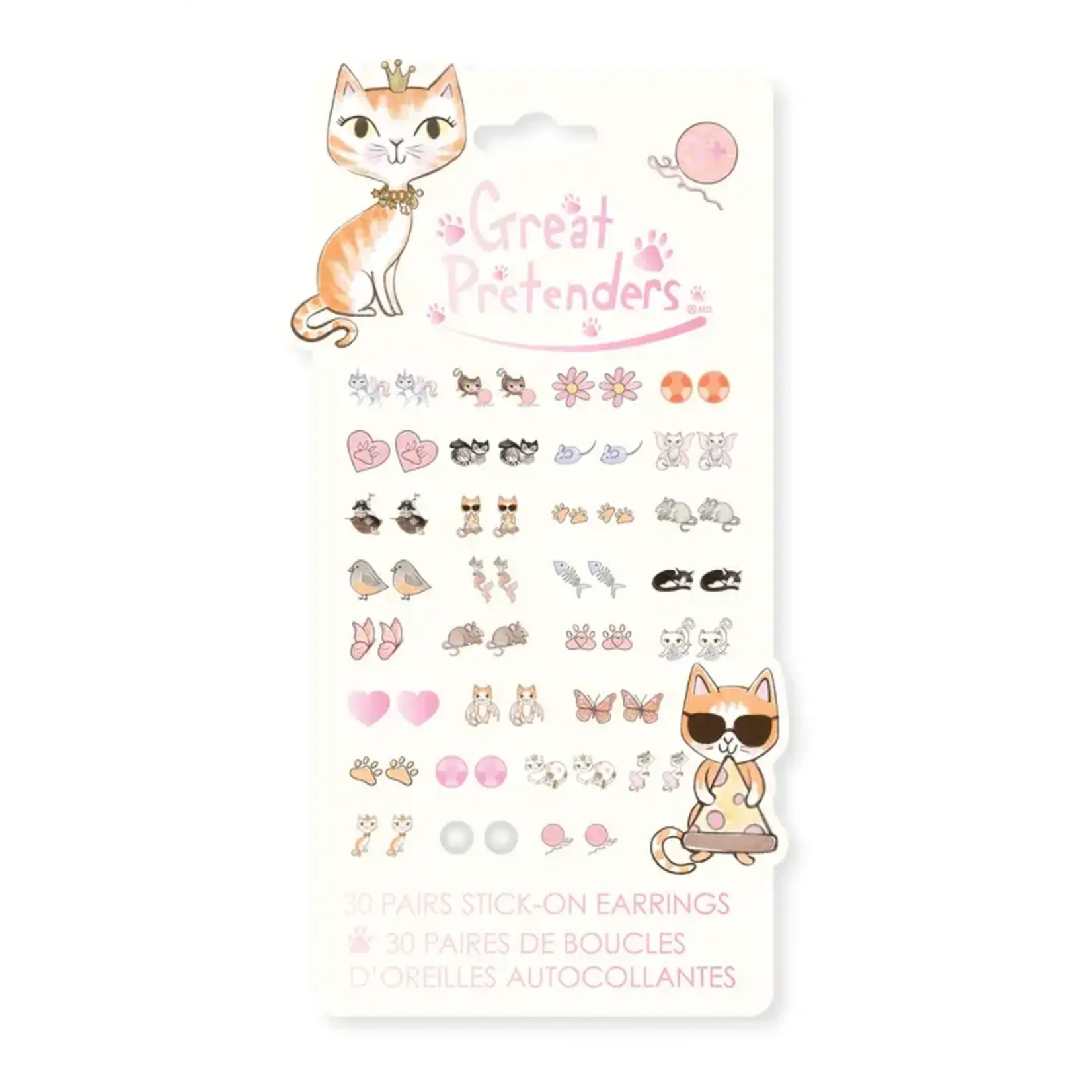 Great Pretenders Paw-some Sticker Earrings, 30 pairs