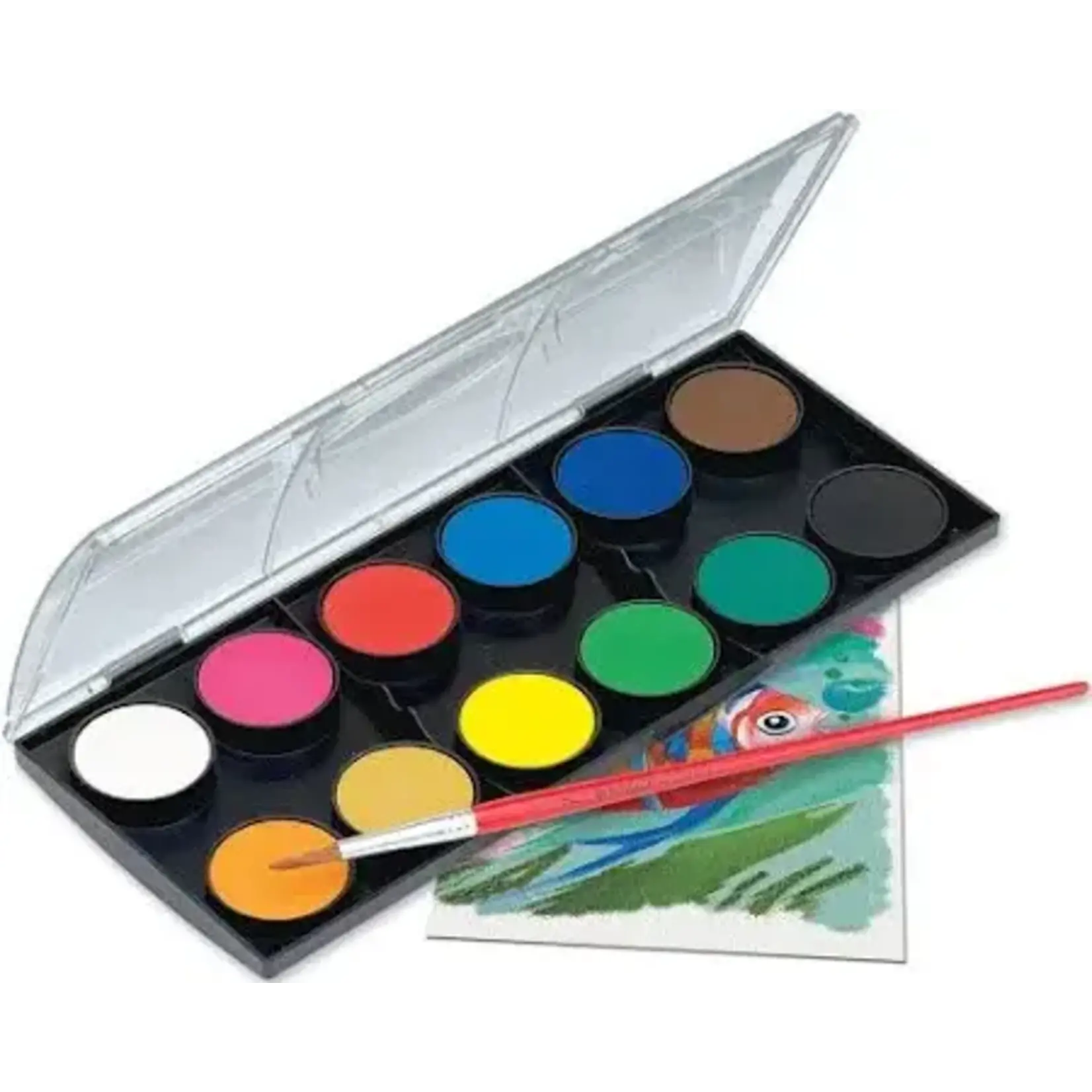 Faber-Castell 12 Watercolor Paint Cakes w brush