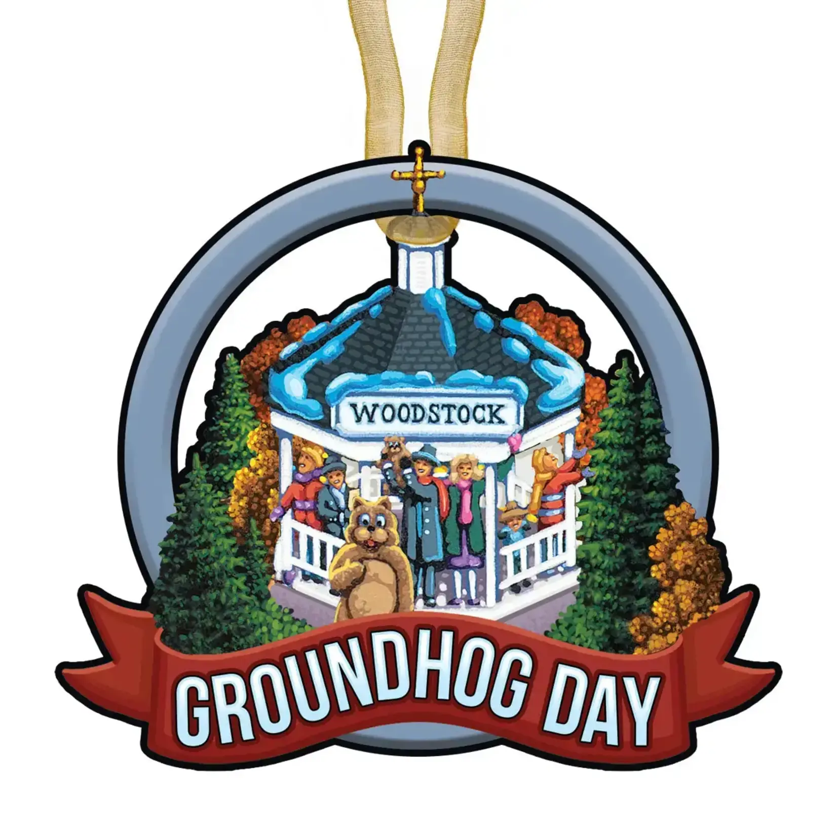 Woodstock Groundhog Day Ornament