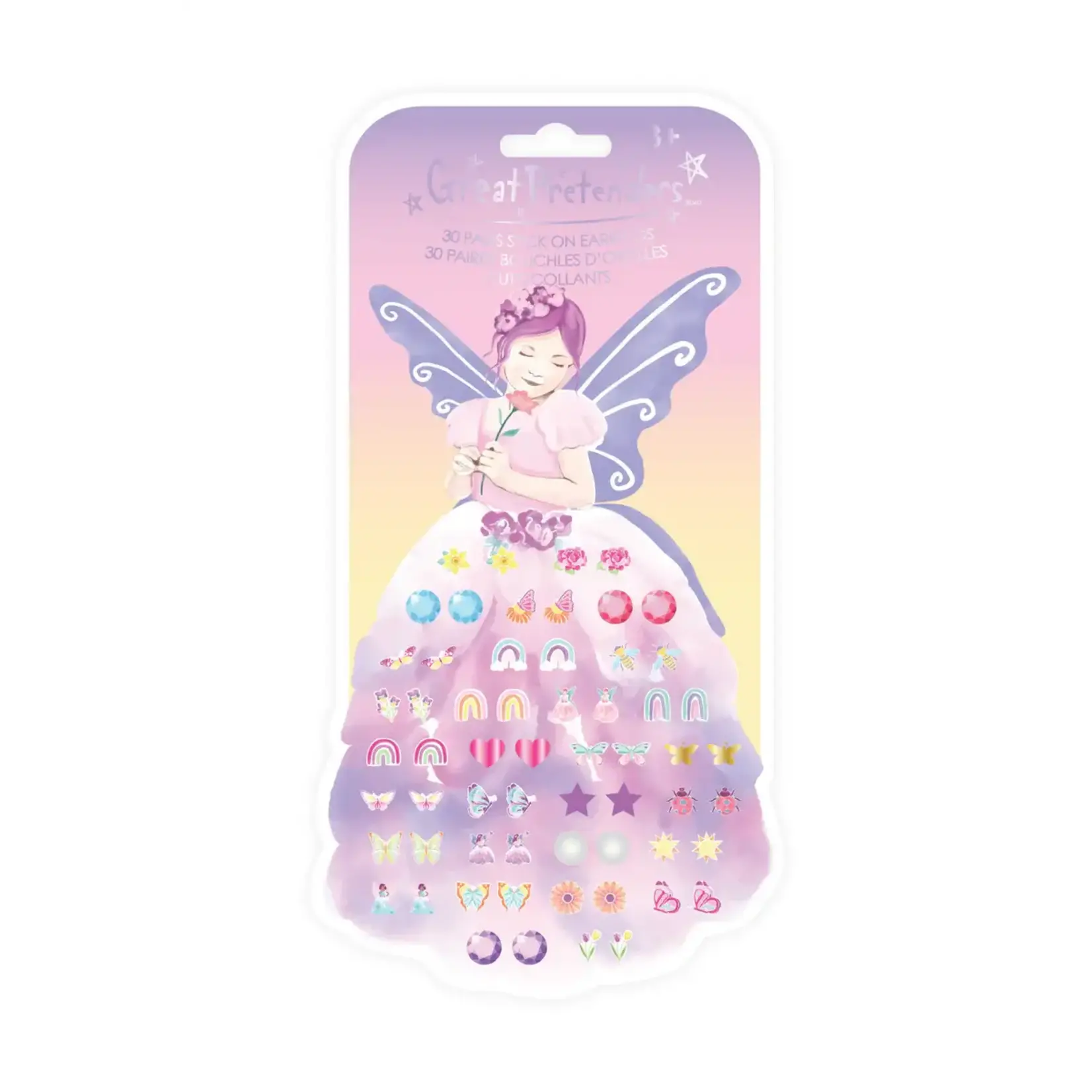 Great Pretenders Butterfly Fairy Triana Sticker Earrings, 30 pairs