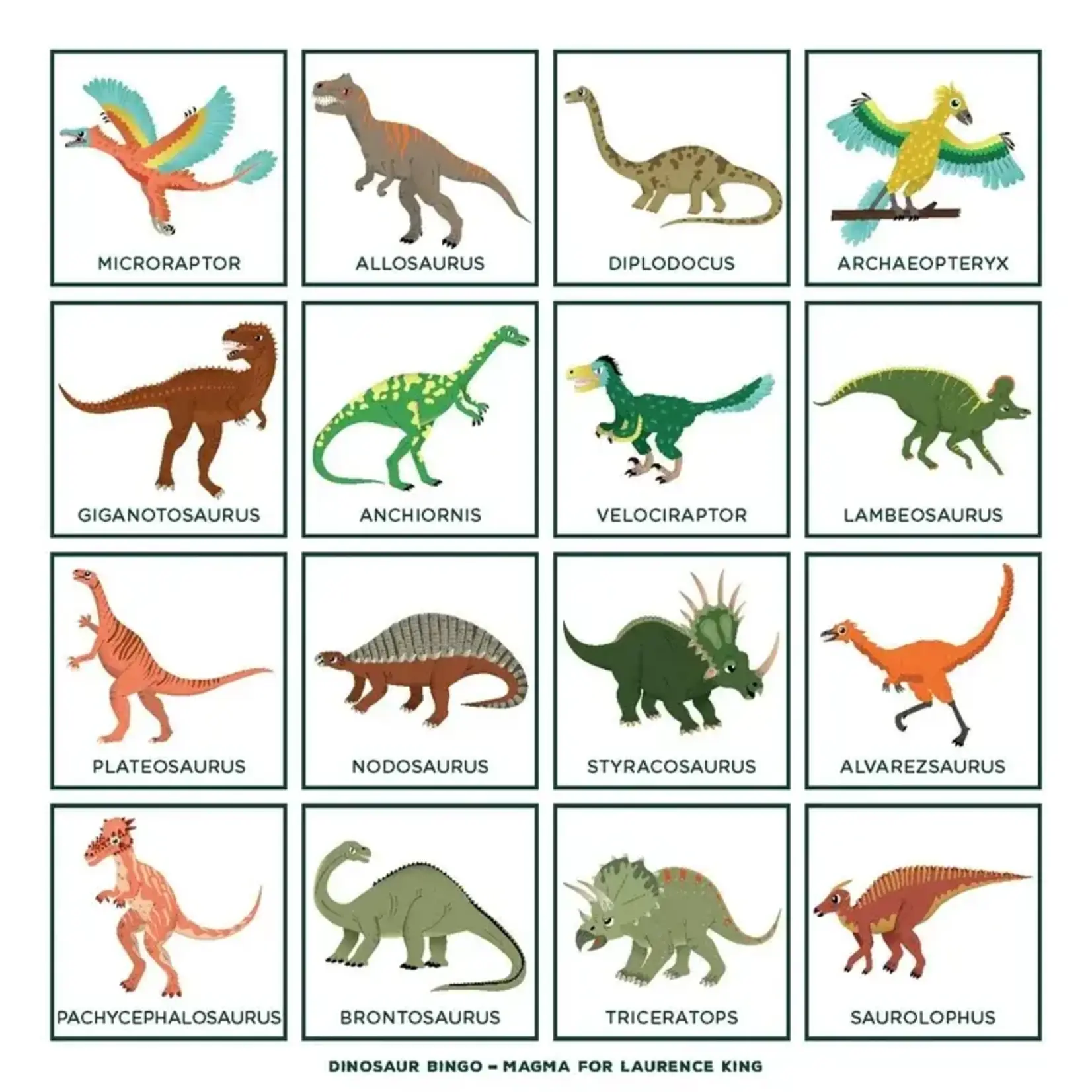 Laurence King Publishing Dinosaur Bingo