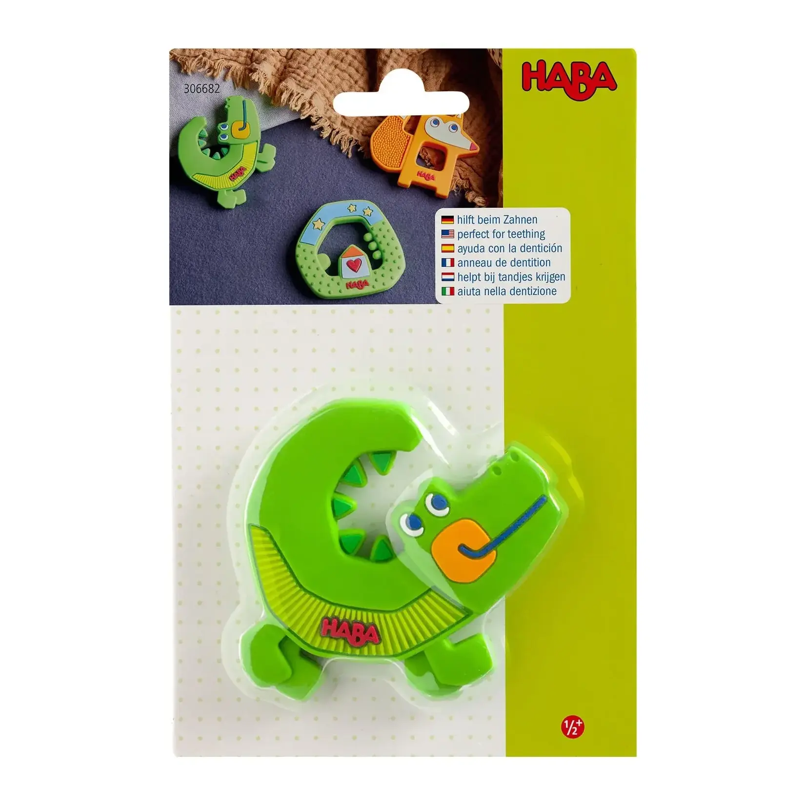 Haba Silicone Teether - Crocodile