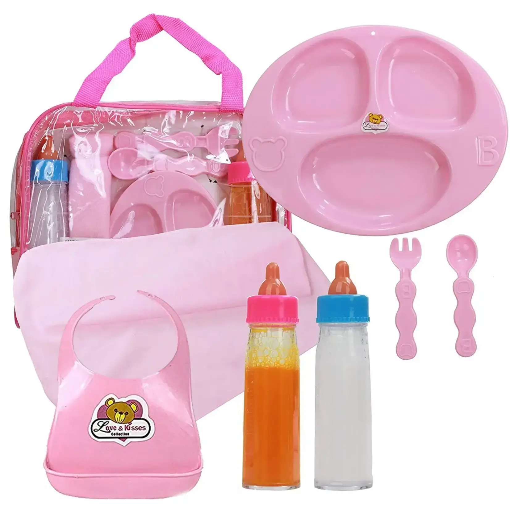 The New York Doll Collection Doll Feeding Set with 2 Magic Bottles