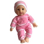 The New York Doll Collection 11" Baby Doll - Pink Striped Girl with Pacifier