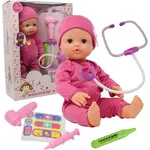 The New York Doll Collection Interactive 16” Baby Doll and Doctor Kit Set