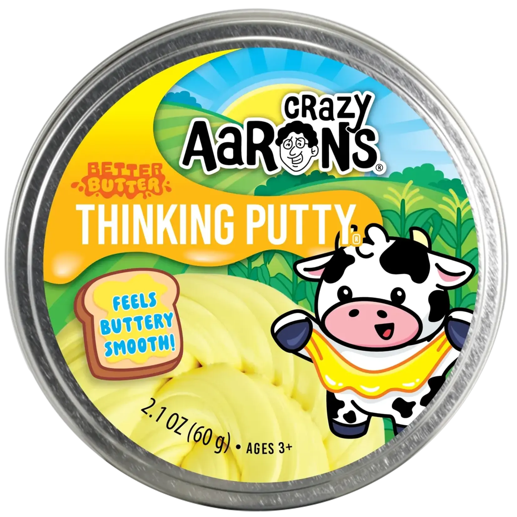 Crazy Aaron's Thinking Putty Better Butter Thinking Putty Tin