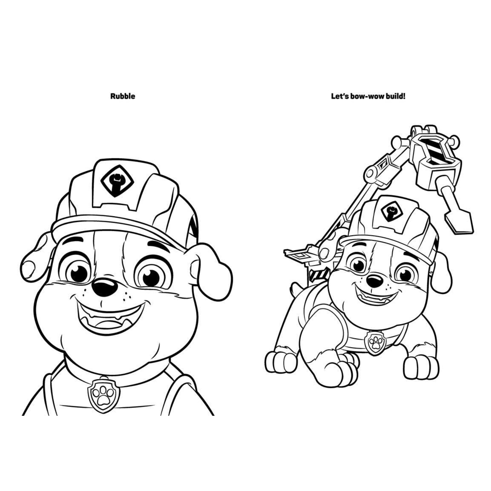 Simon and Schuster Rubble & Crew: My First Big Book of Coloring