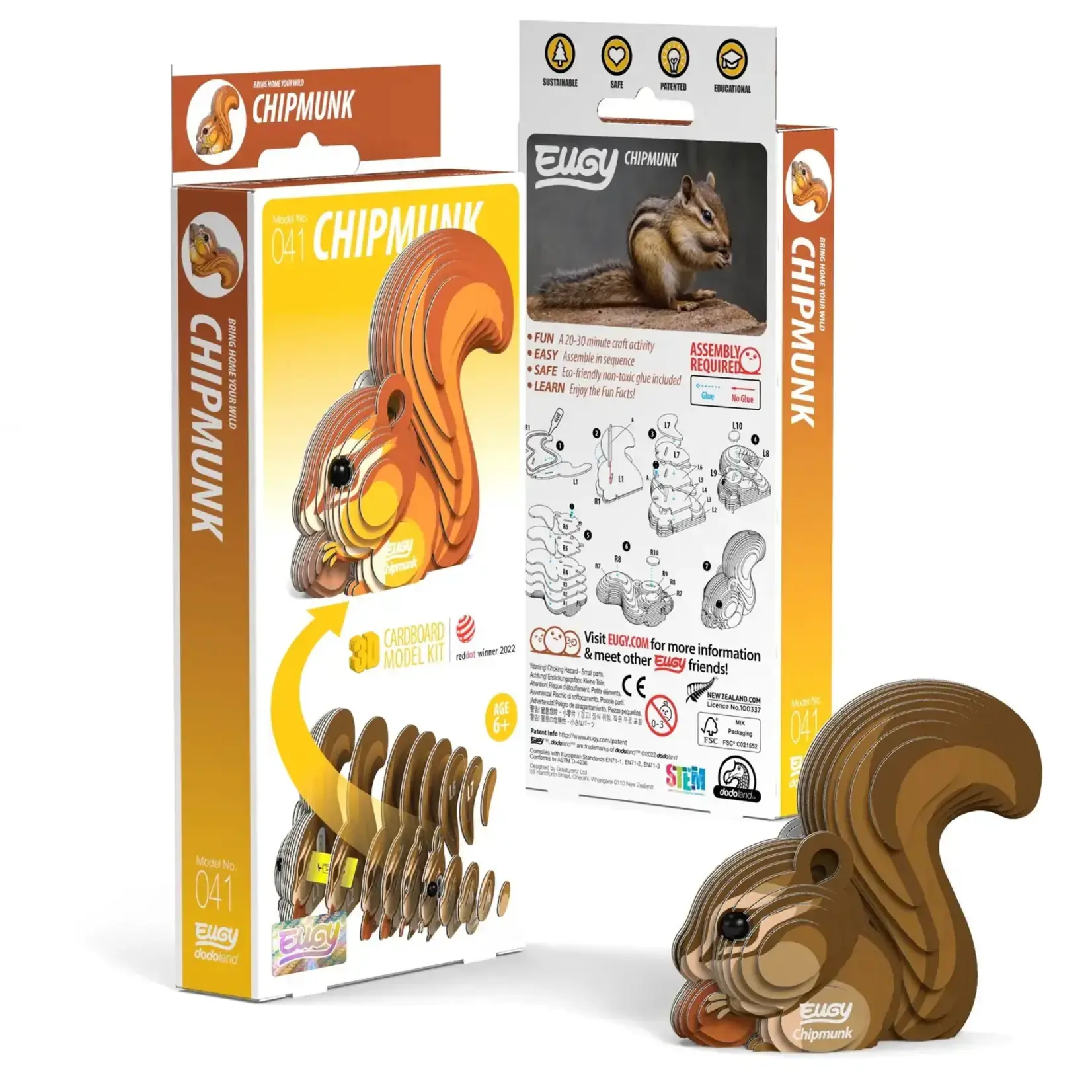 Safari Ltd Eugy - Chipmunk 3D puzzle
