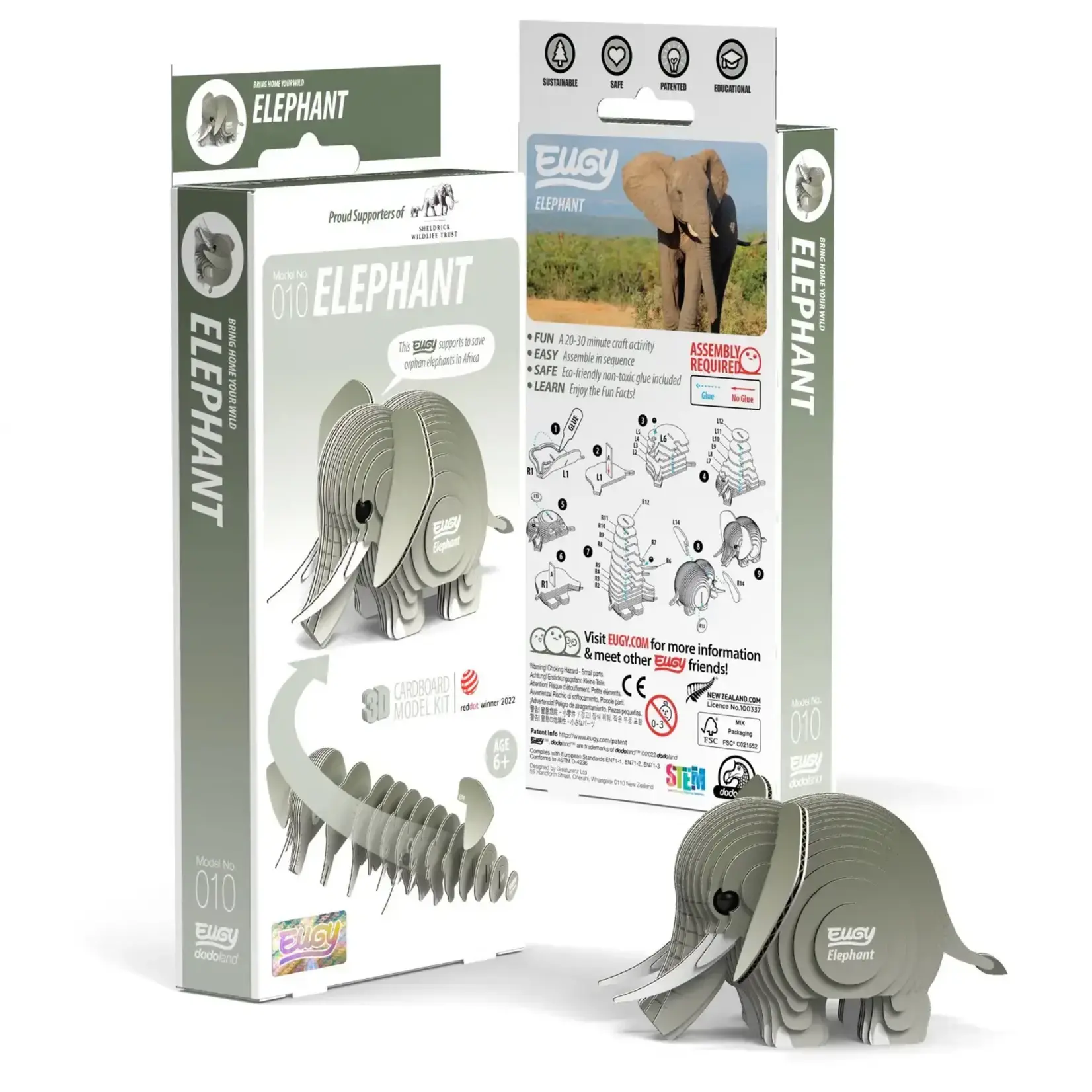 Safari Ltd Eugy - Elephant 3D Puzzle