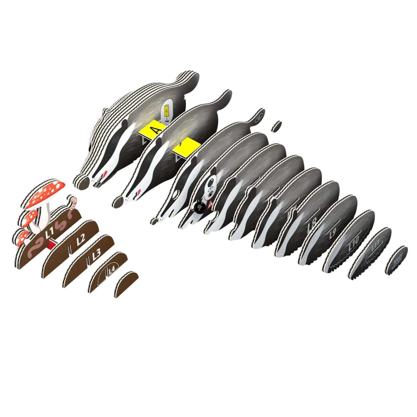 Safari Ltd Eugy - Badger 3D puzzle