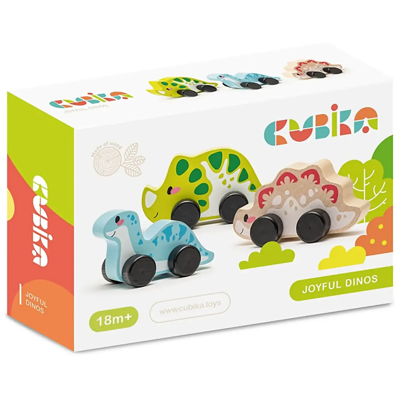 Toysmith Cubika 3 Joyful Dino Cars