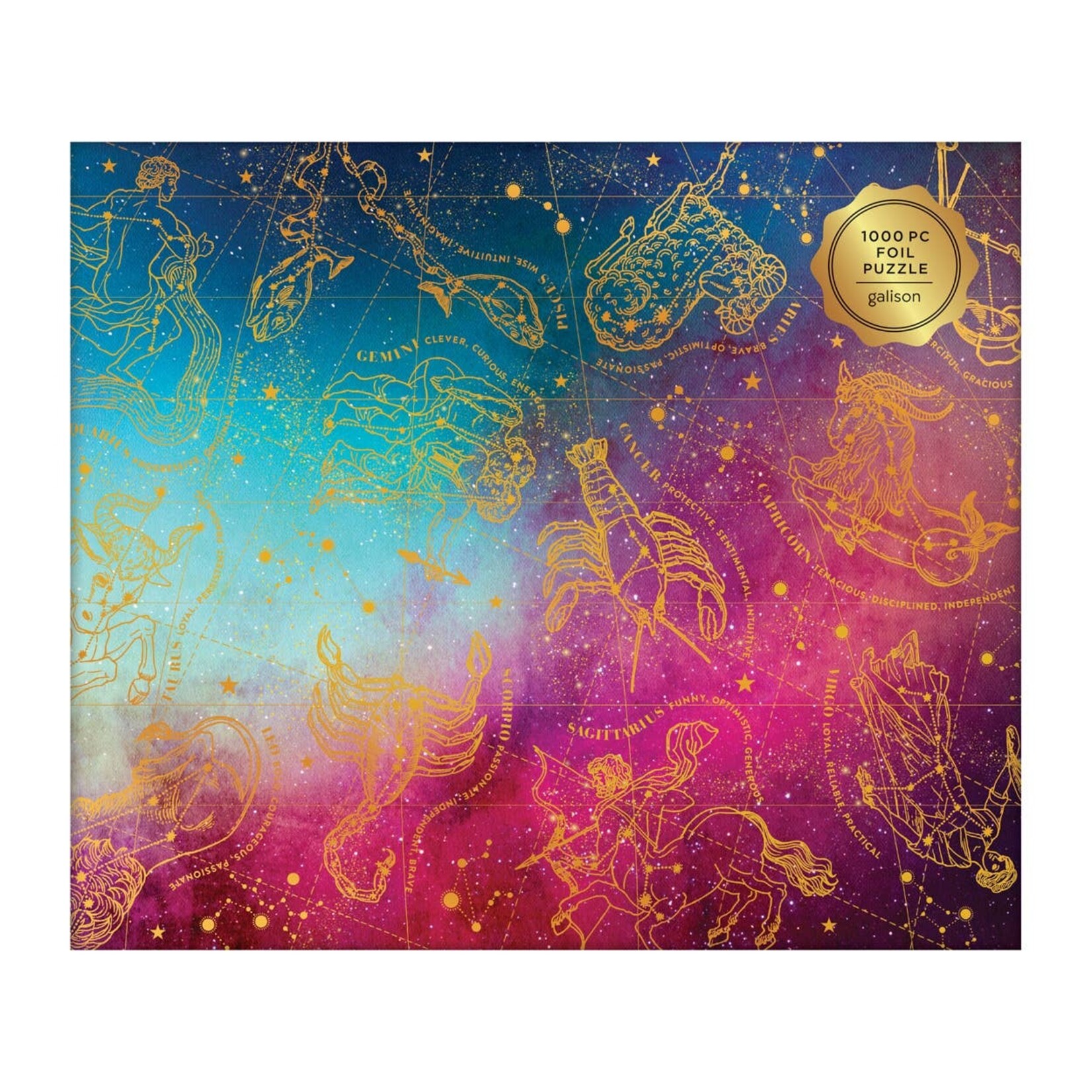 Galison Astrology 1000 Piece Foil Puzzle
