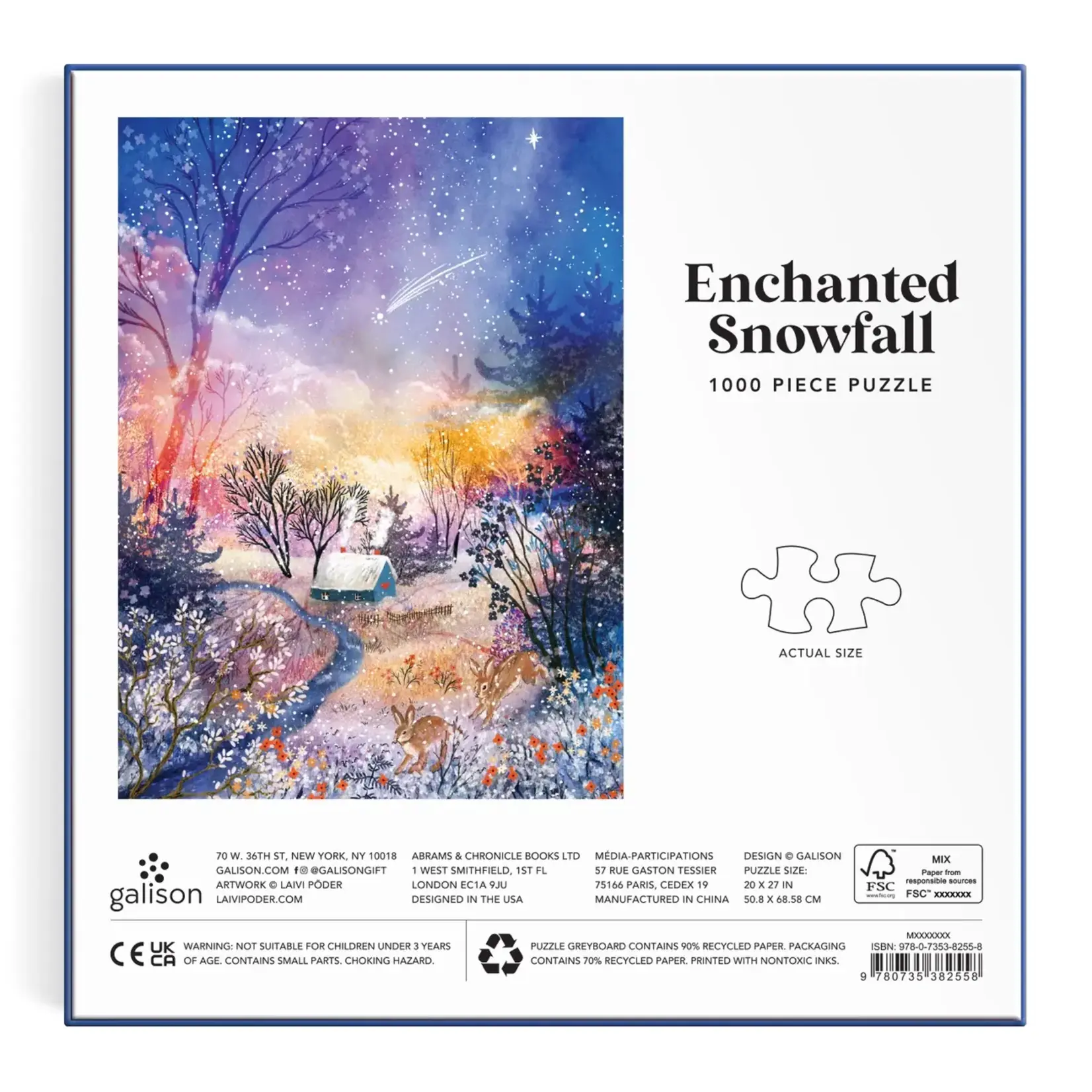 Galison Enchanted Snowfall 1000 Piece Puzzle