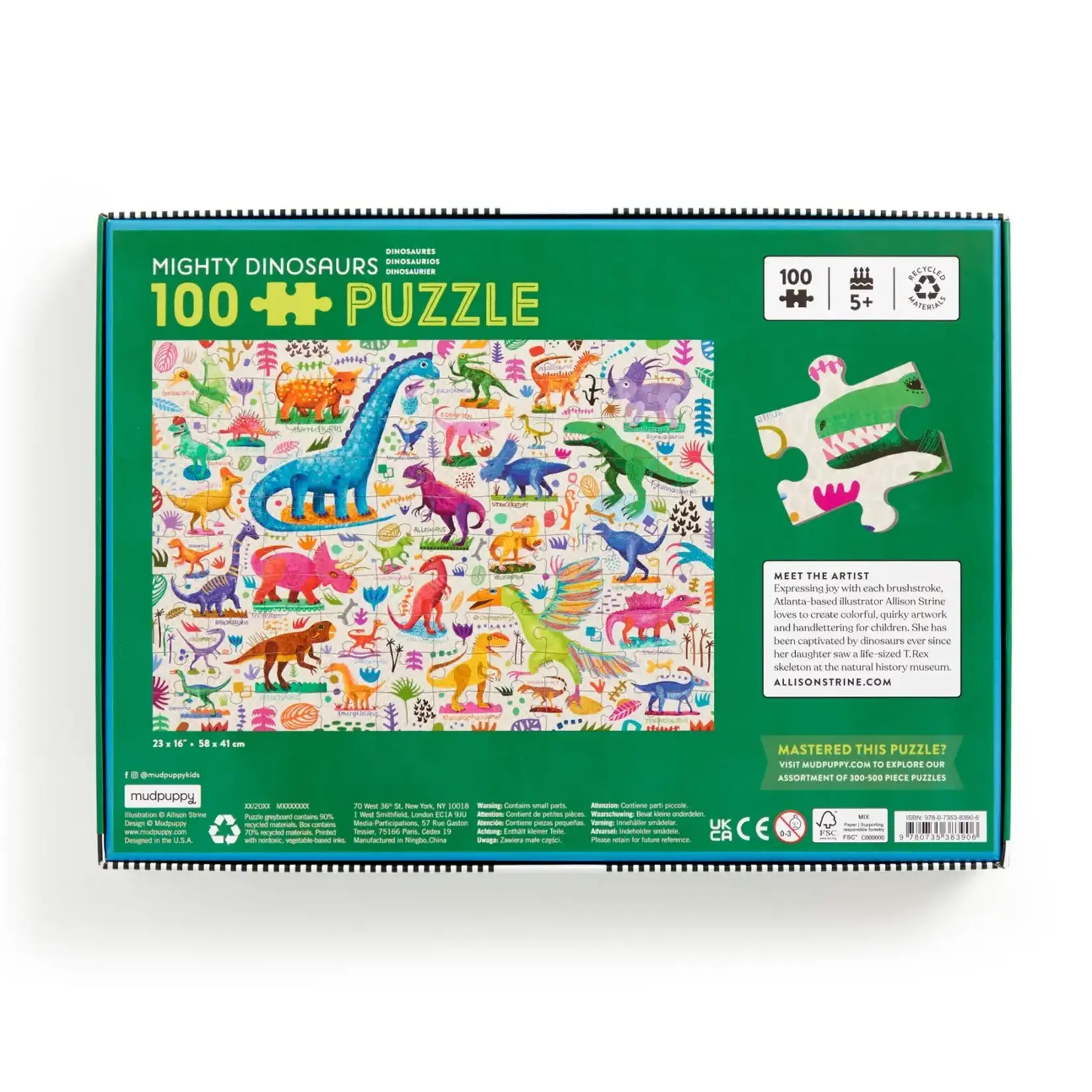 Mighty Dinosaurs 100 Piece Puzzle