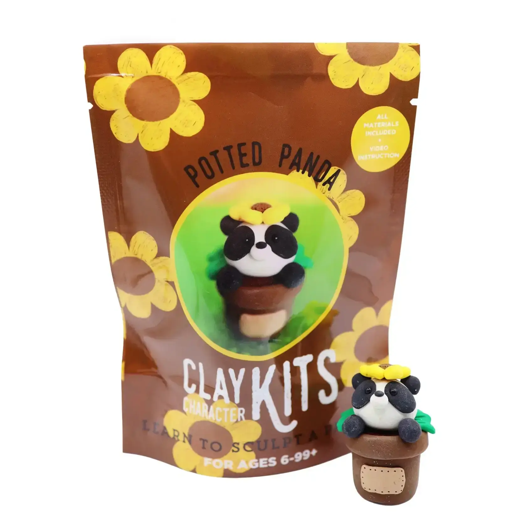 Polymer Clay Kit -  Potted Panda