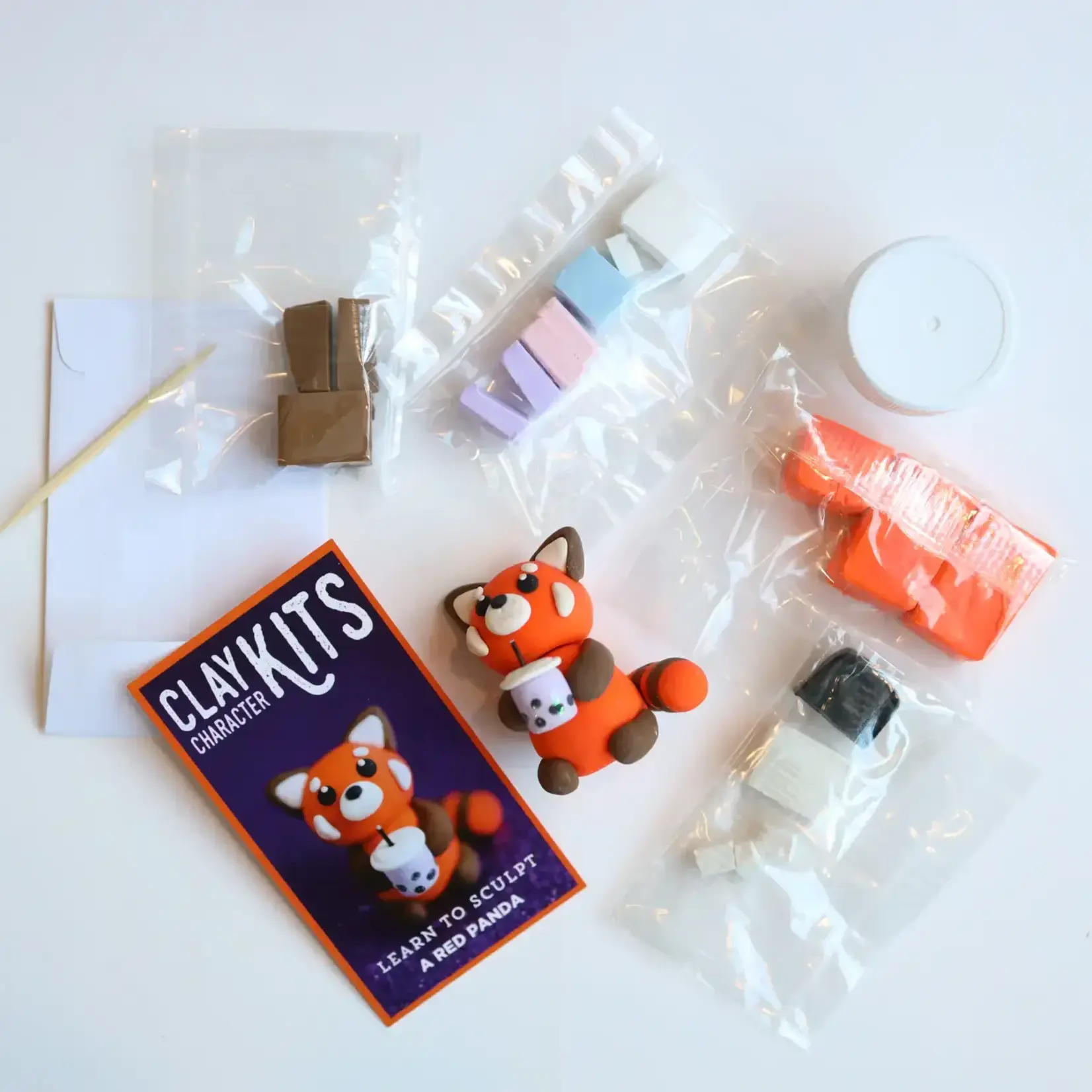 Polymer Clay Kit - Ruby The Red Panda