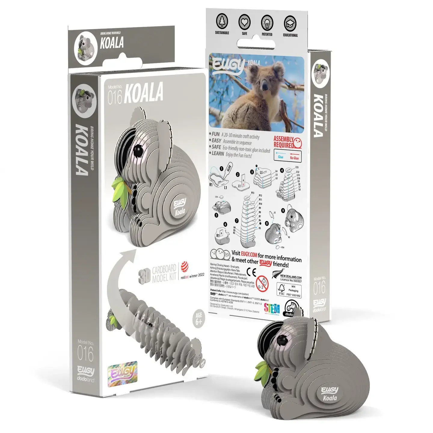 Eugy - Koala 3D puzzle