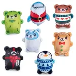 Top Trenz Bubble Stuffed Squishy Friends Christmas Series