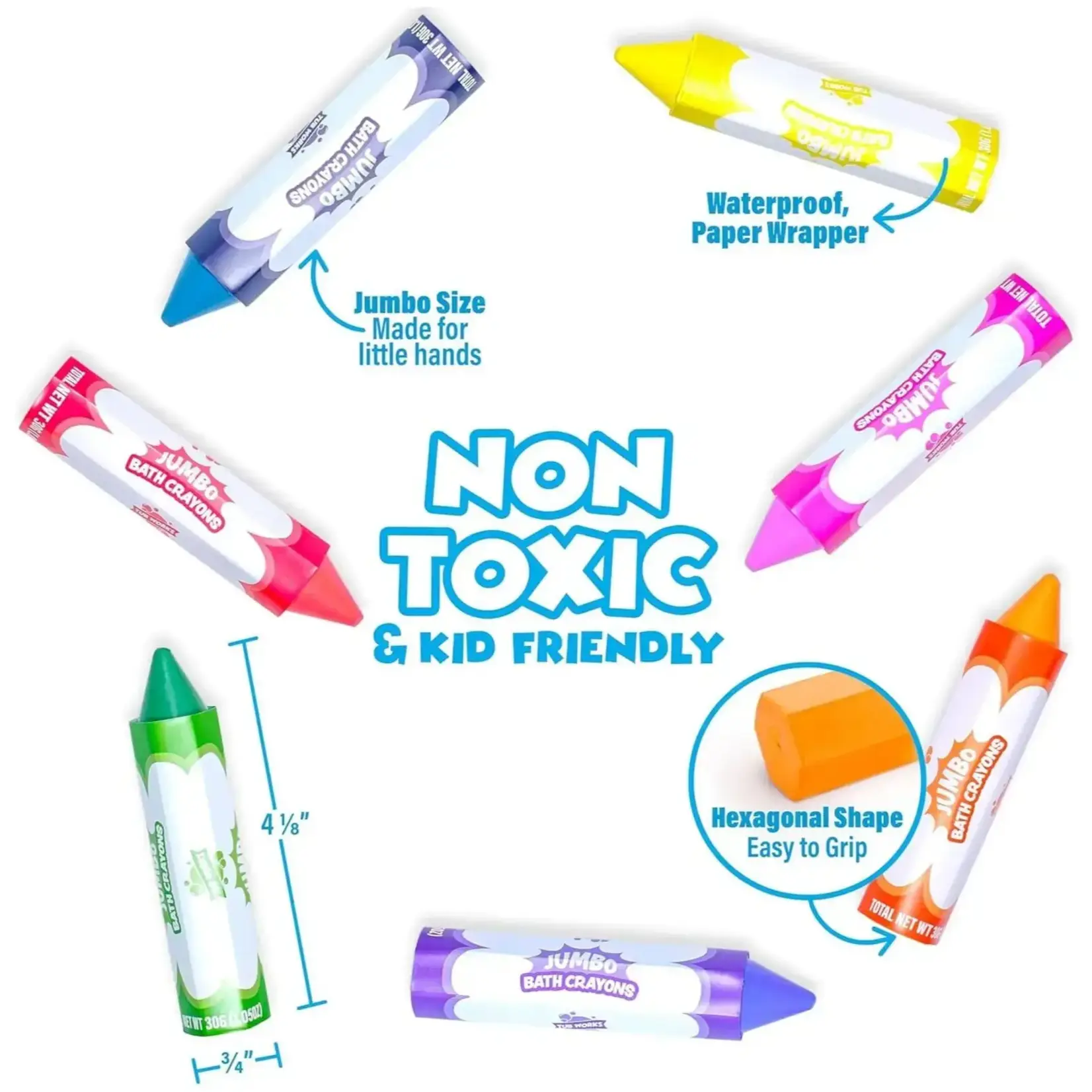 Jumbo Bath Crayons 7 pack