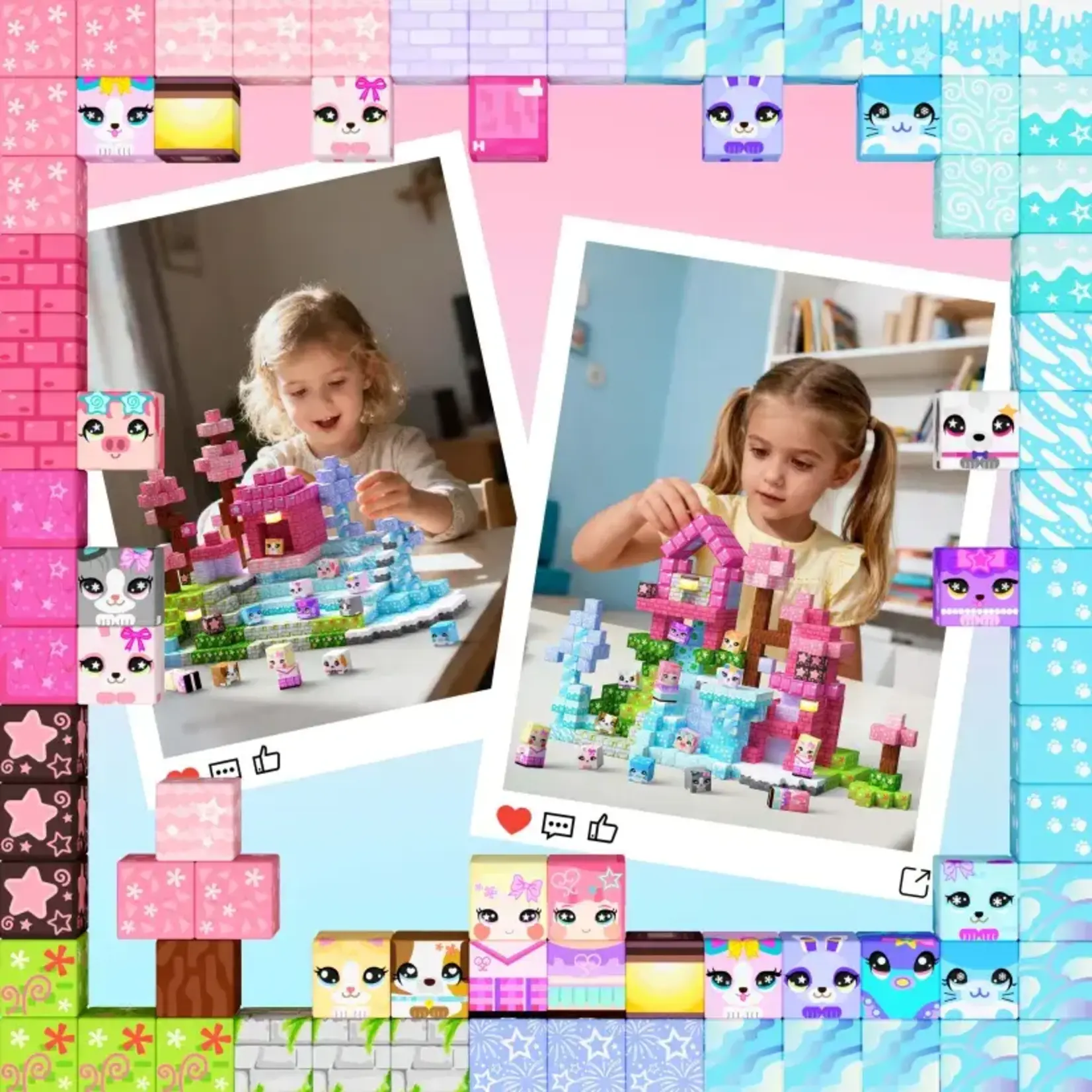 GobiDex 2cm 200PCS Elf Theme Magnetic Building Blocks