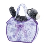 Douglas Toys Fancy Flower Sak with Gray Cat