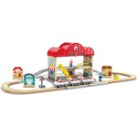Hape Portable Train Station Set