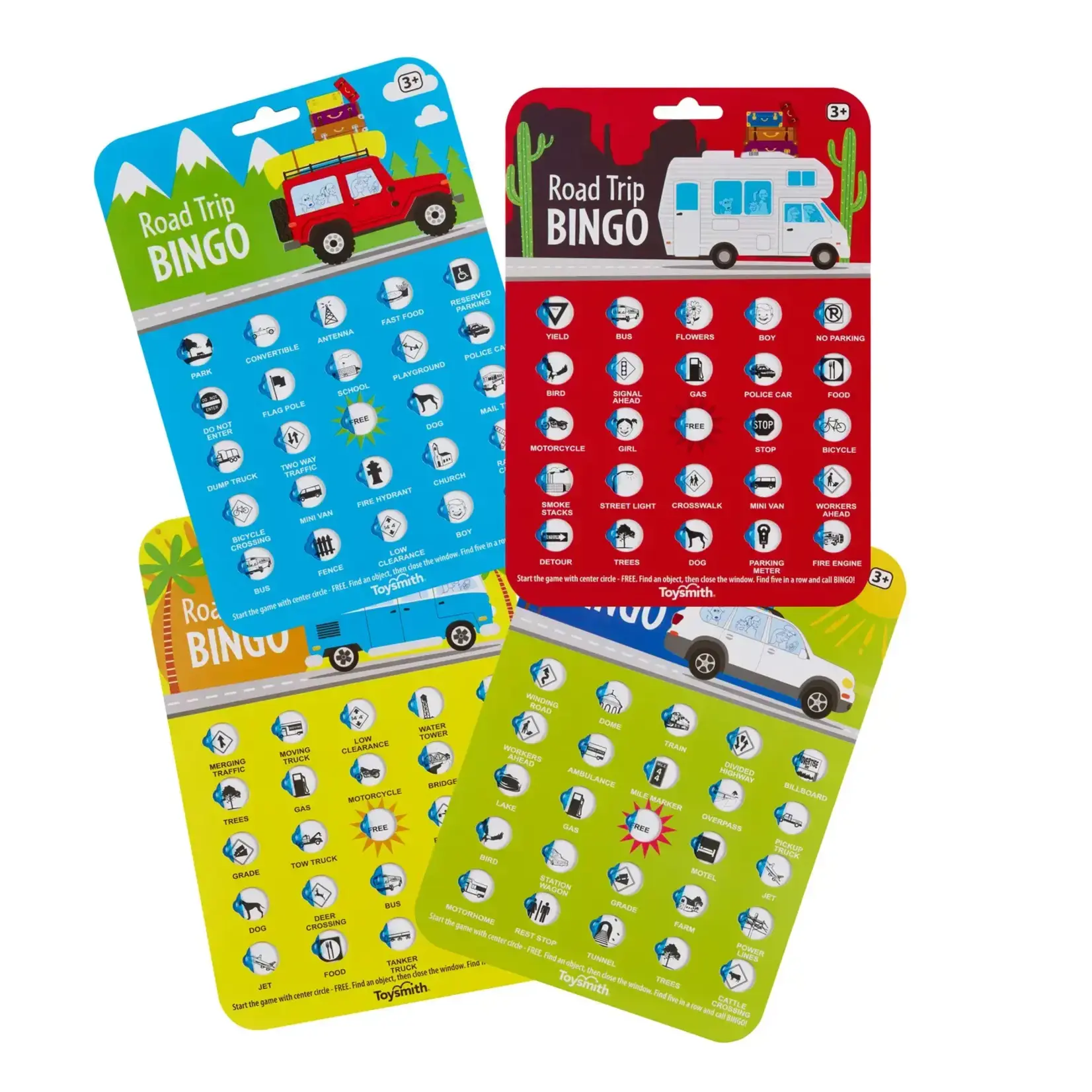 Toysmith Road Trip Bingo 4 Pack