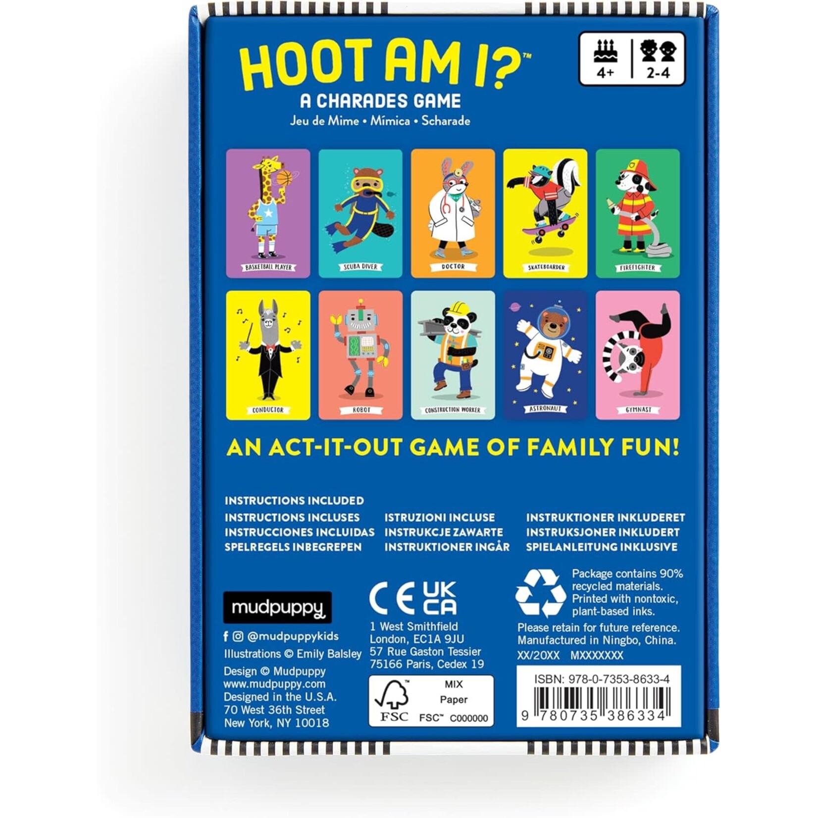 Hoot Am I? Charades Card Game