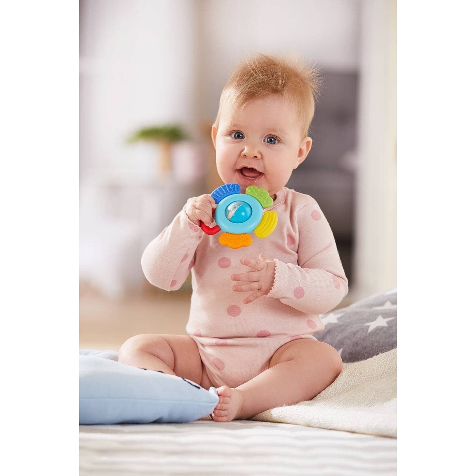 Haba Blossom Baby Rattle & Teether