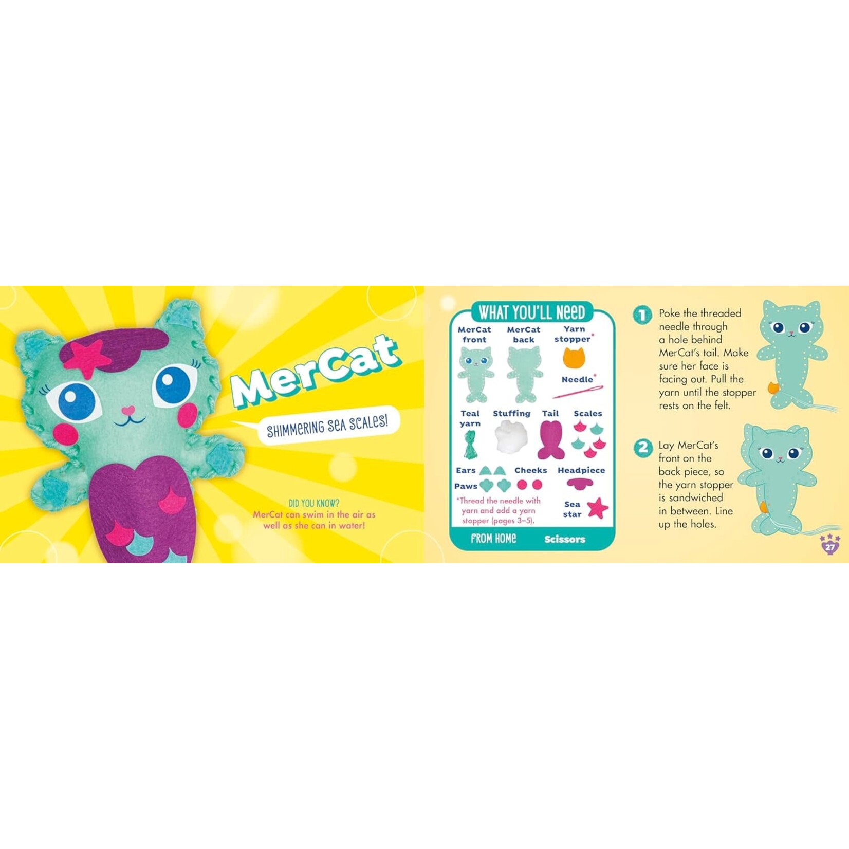 Klutz Gabby's Dollhouse Simple Sewing Kit